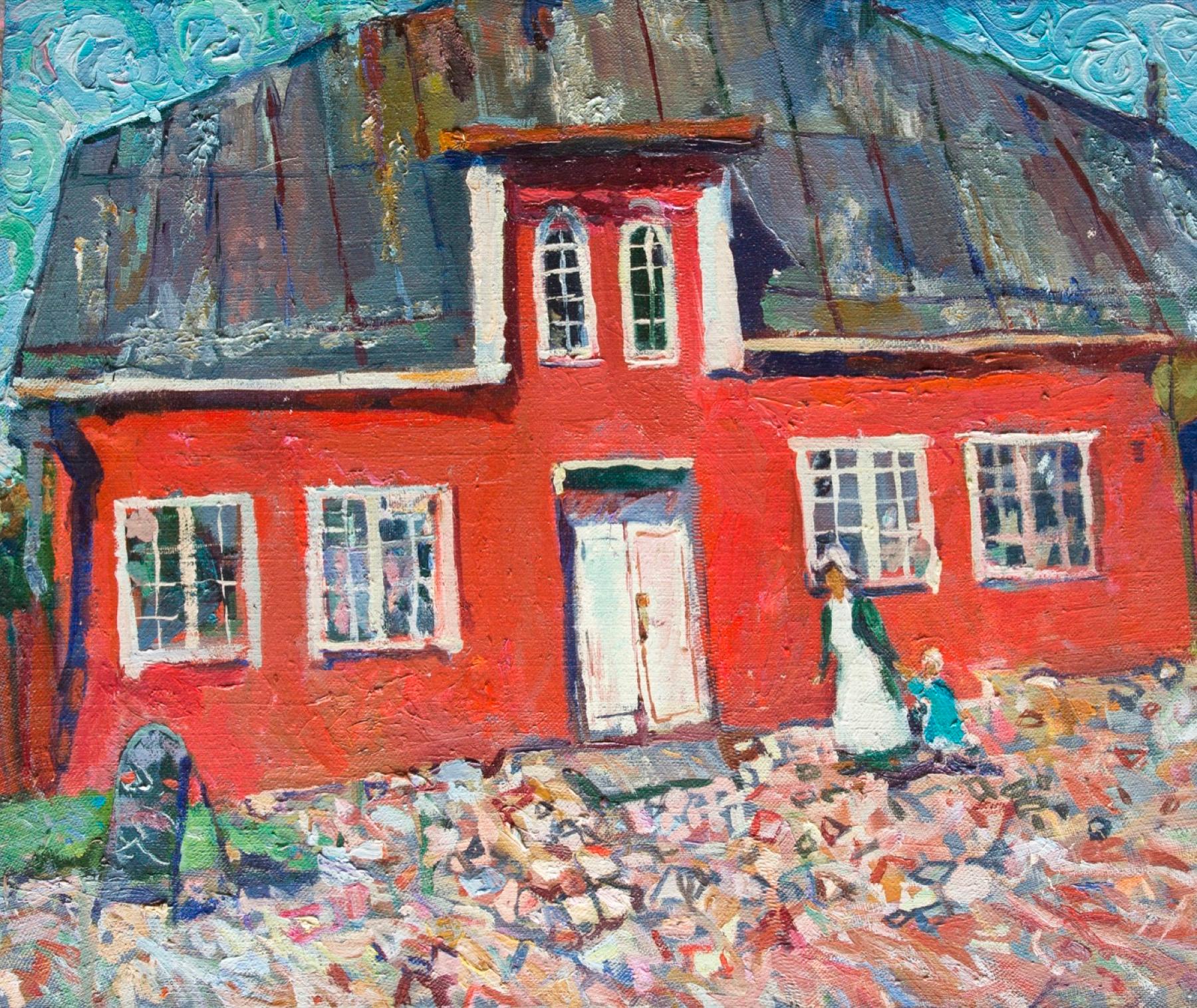 Porvoo. Original modern art painting