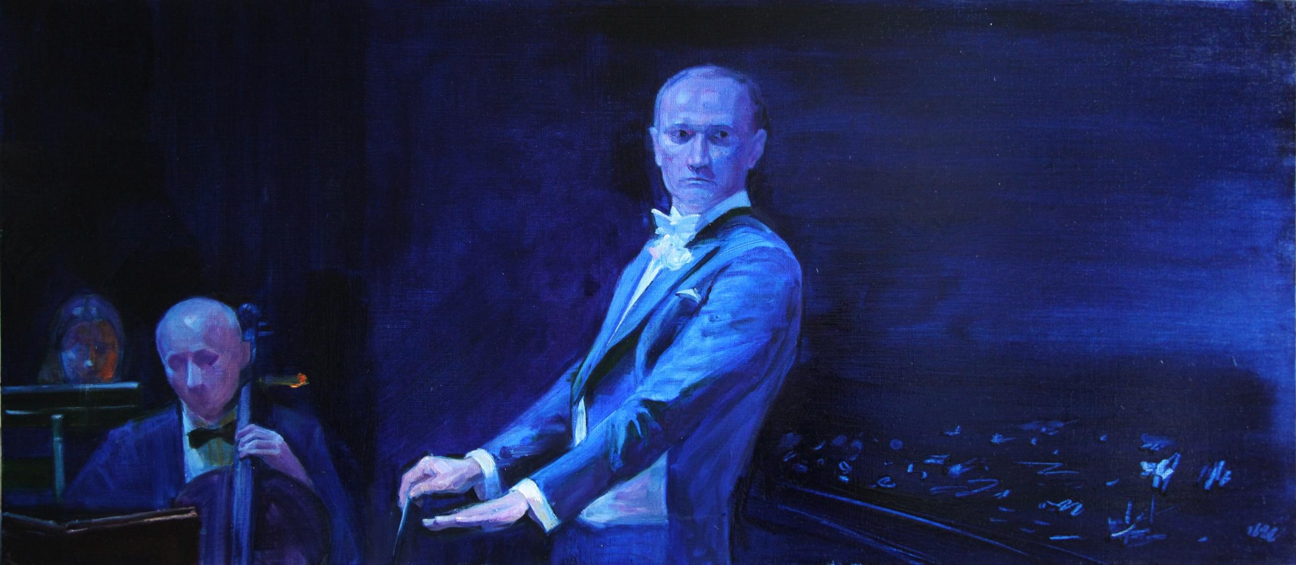 Chief Conductor. 2018. Original modern art painting