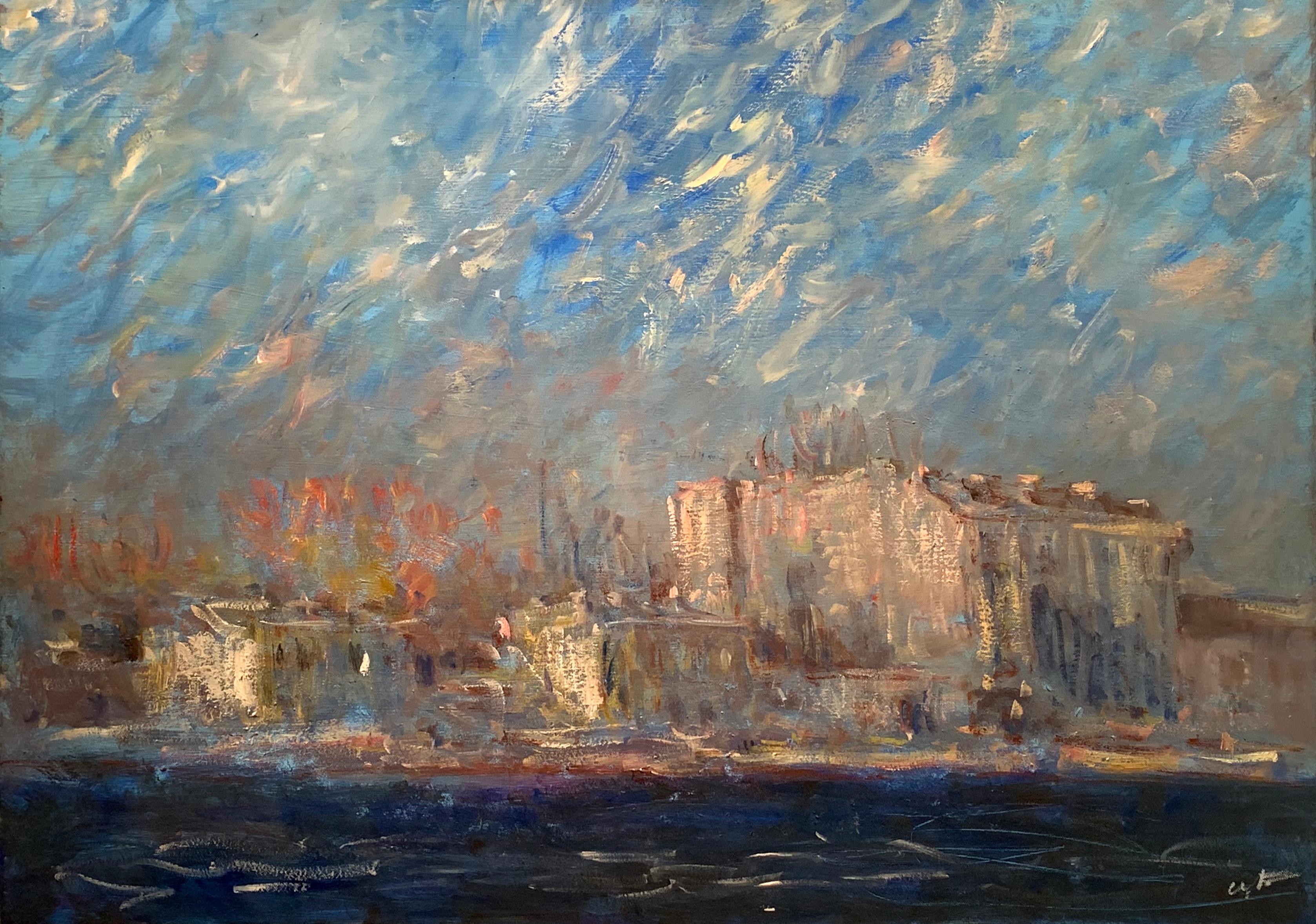 Утро 2025. Original modern art painting