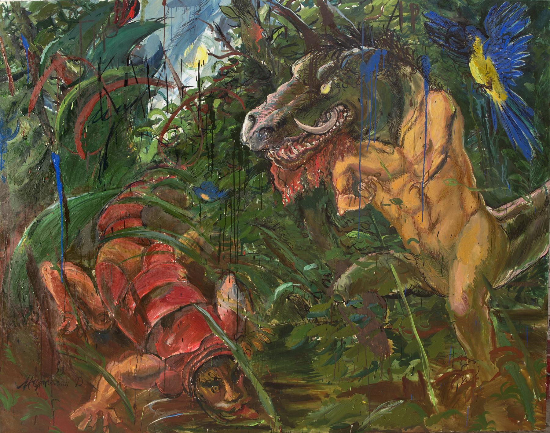 Kain II. Original modern art painting