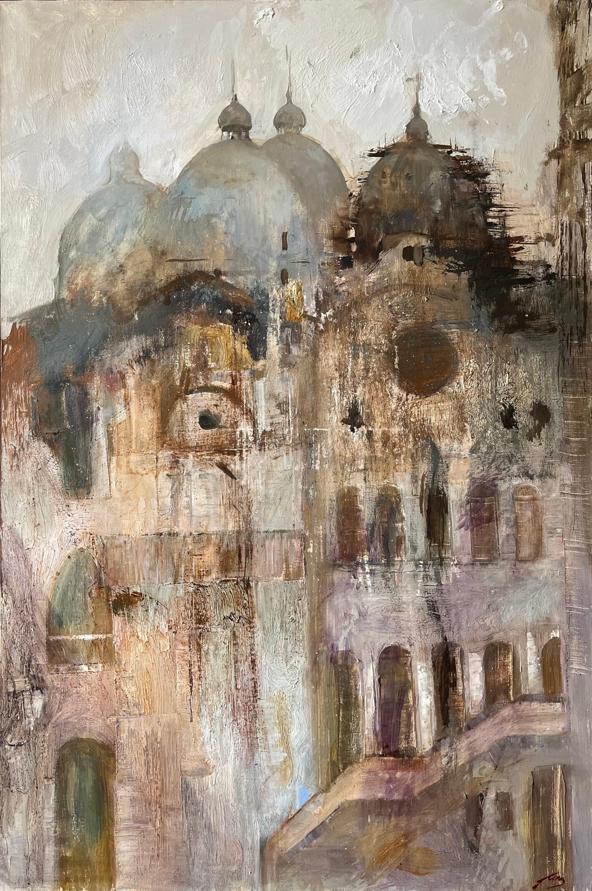 Basilica di San Marco. Original modern art painting