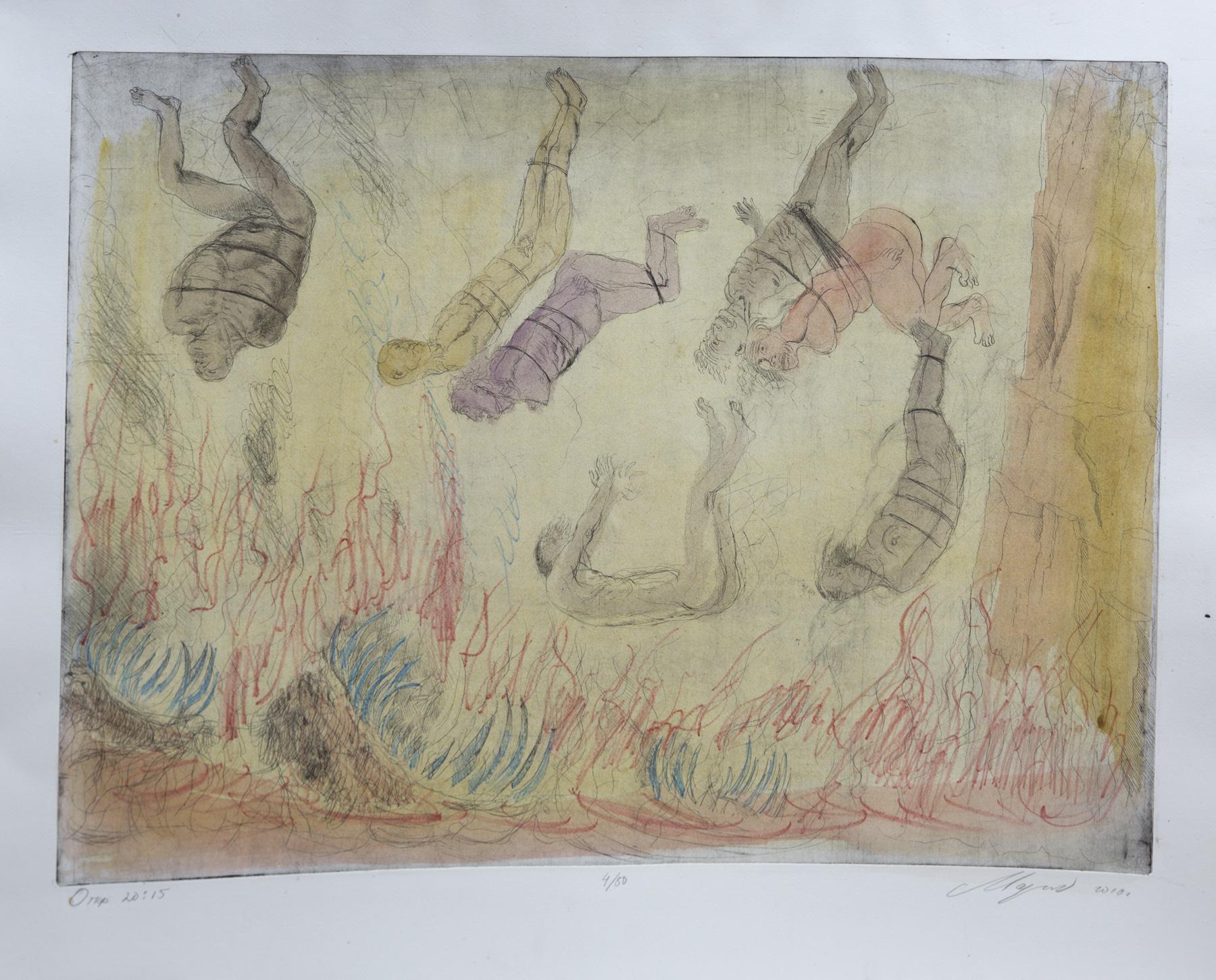 启示录20:15. Original modern art painting