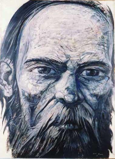 Dostoevsky. Original modern art painting