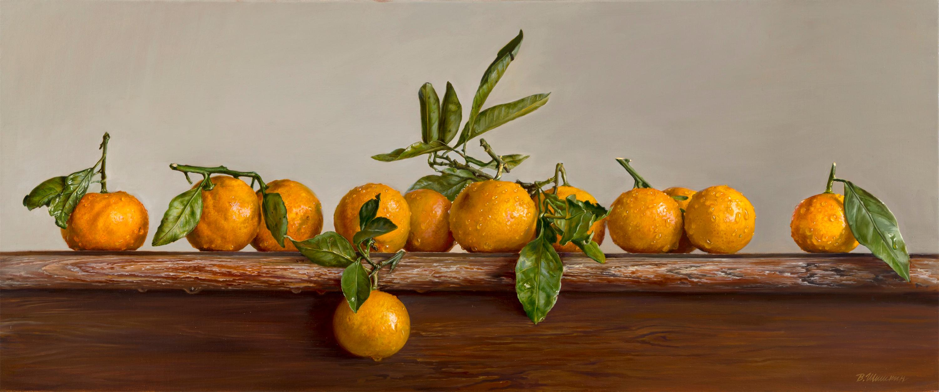 Tangerines. Original modern art painting