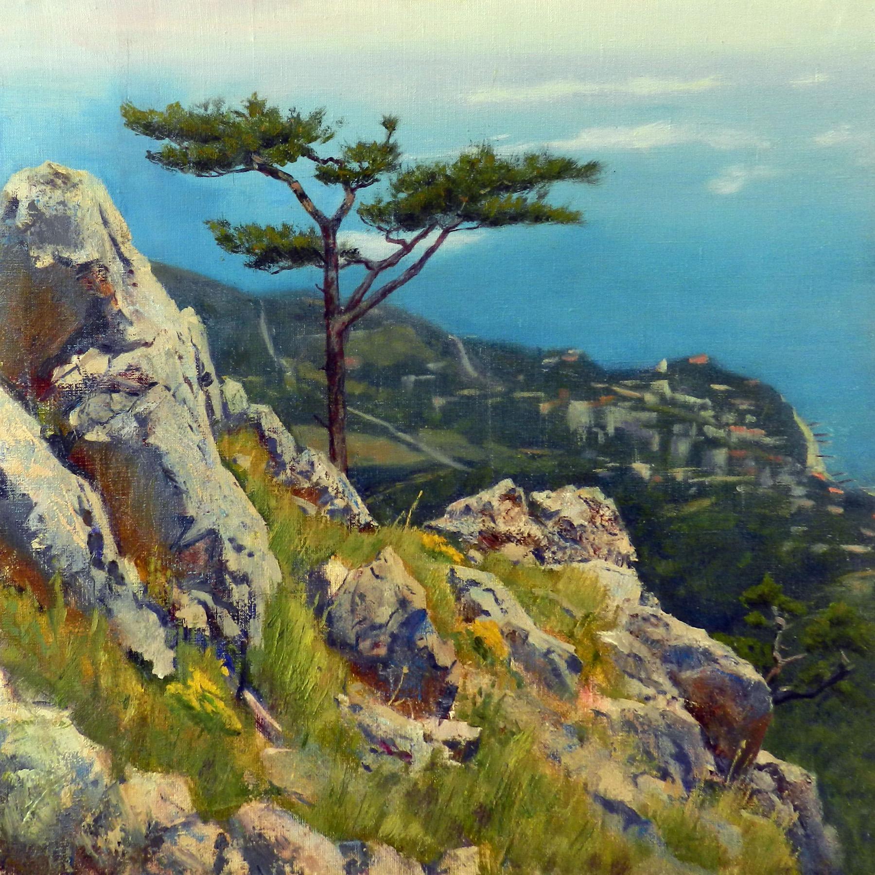 Mountain pine. Original modern art painting