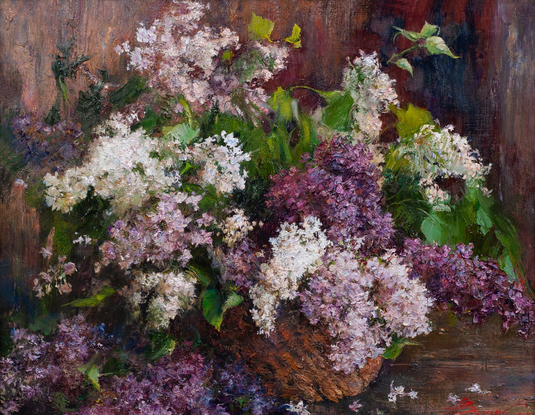 Lilac. Original modern art painting
