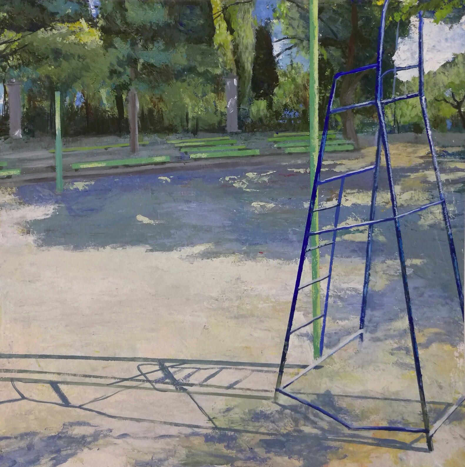 Playground. Original modern art painting