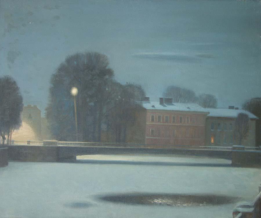 “Saint-Petersburg. "New Holland”. Original modern art painting