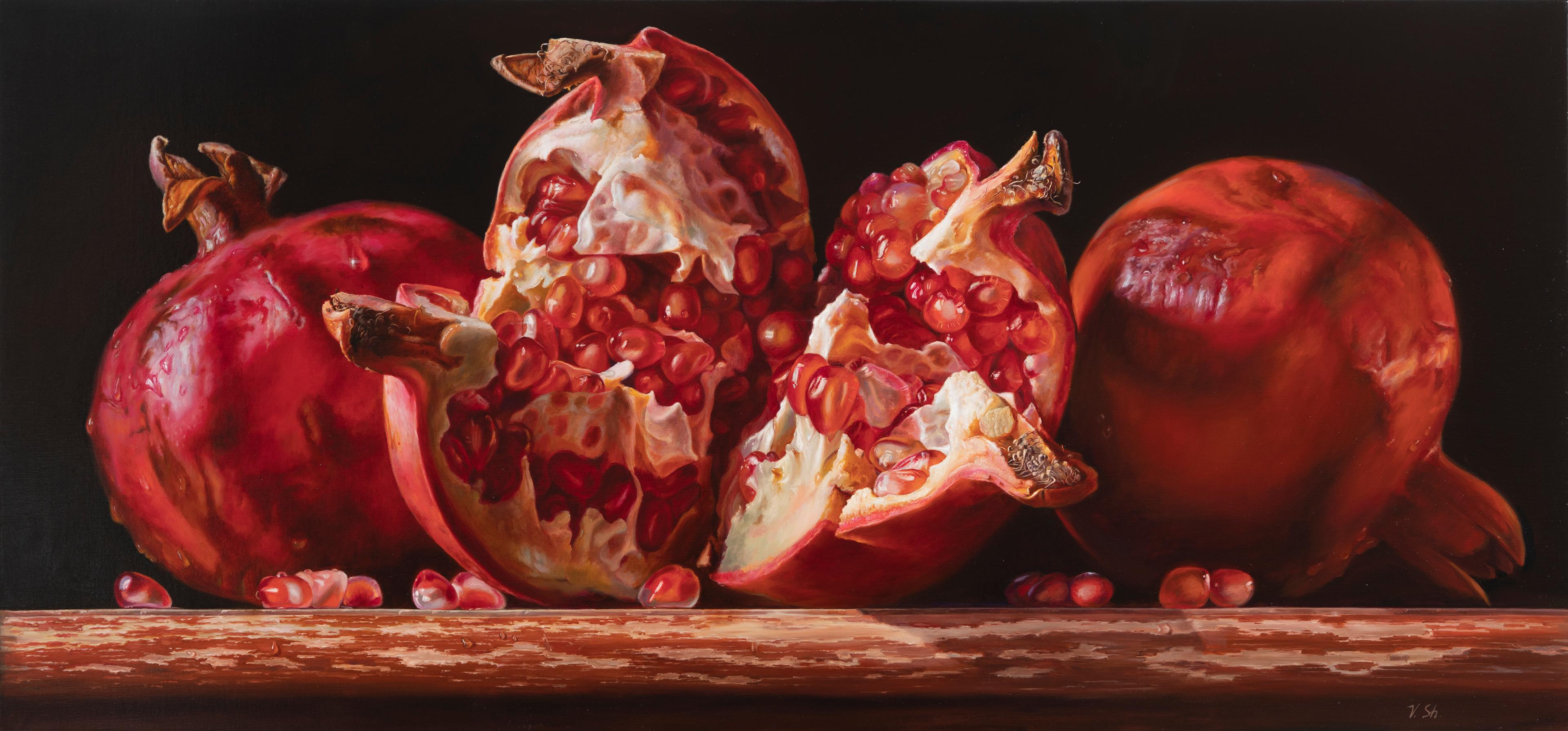 Pomegranates . Original modern art painting