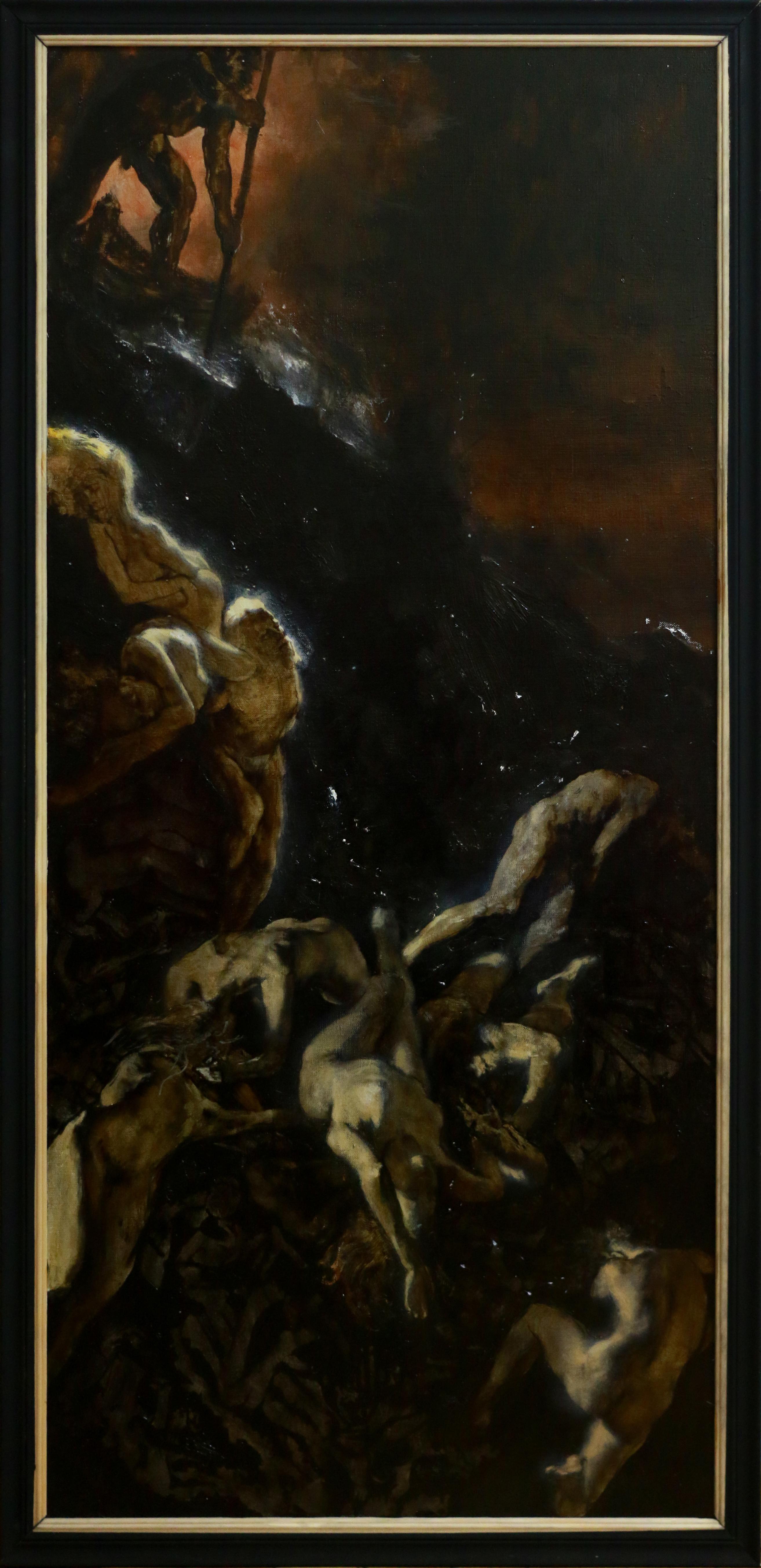Charon. Original modern art painting