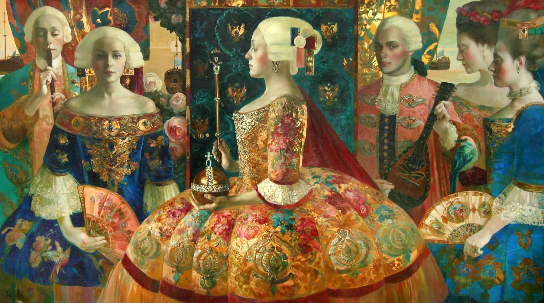 Empress. Original modern art painting