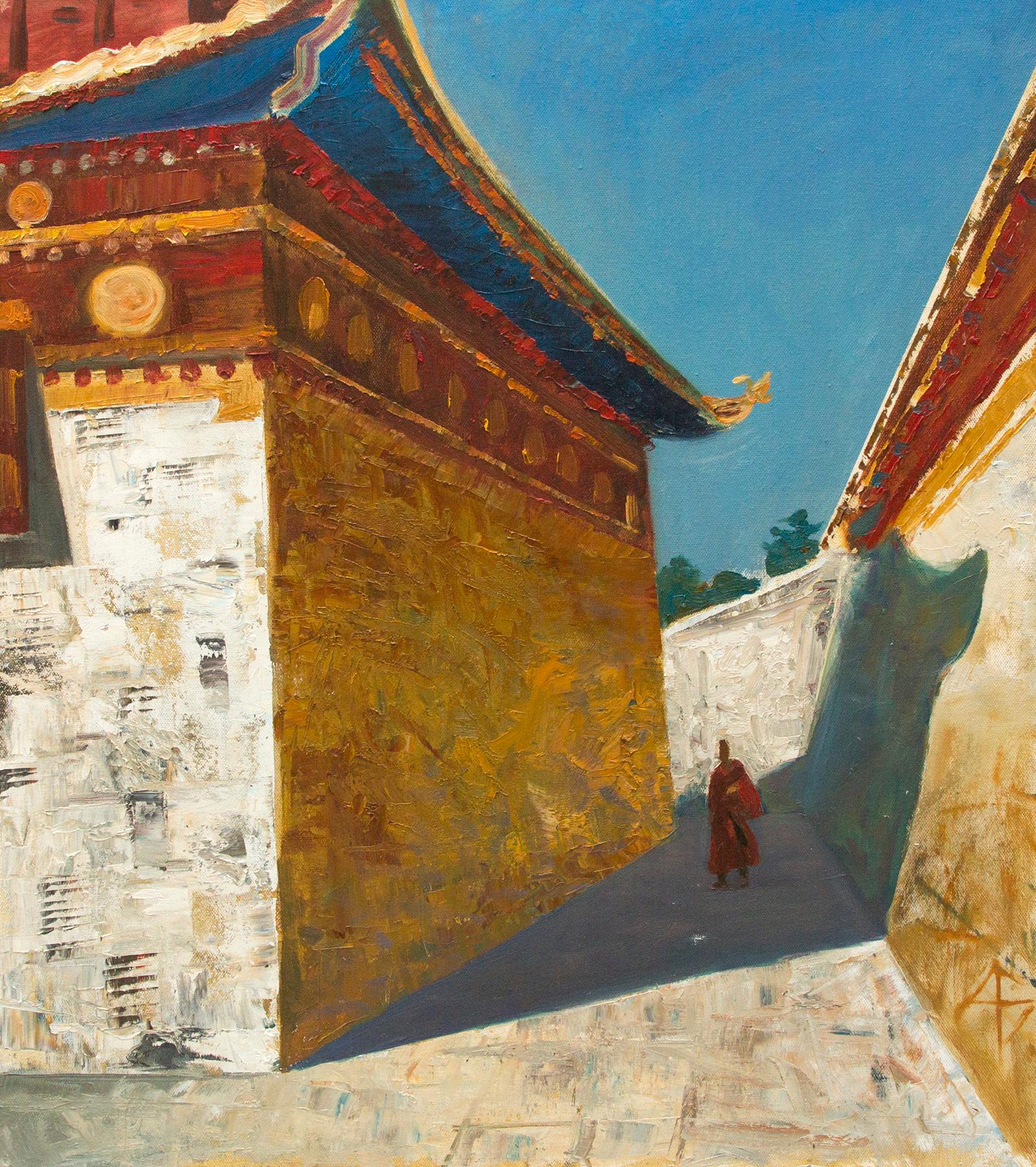 Lagmus. Midday in Tibet. Original modern art painting