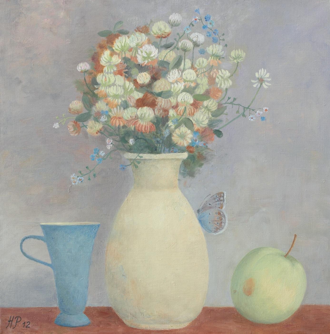 White clover. Original modern art painting
