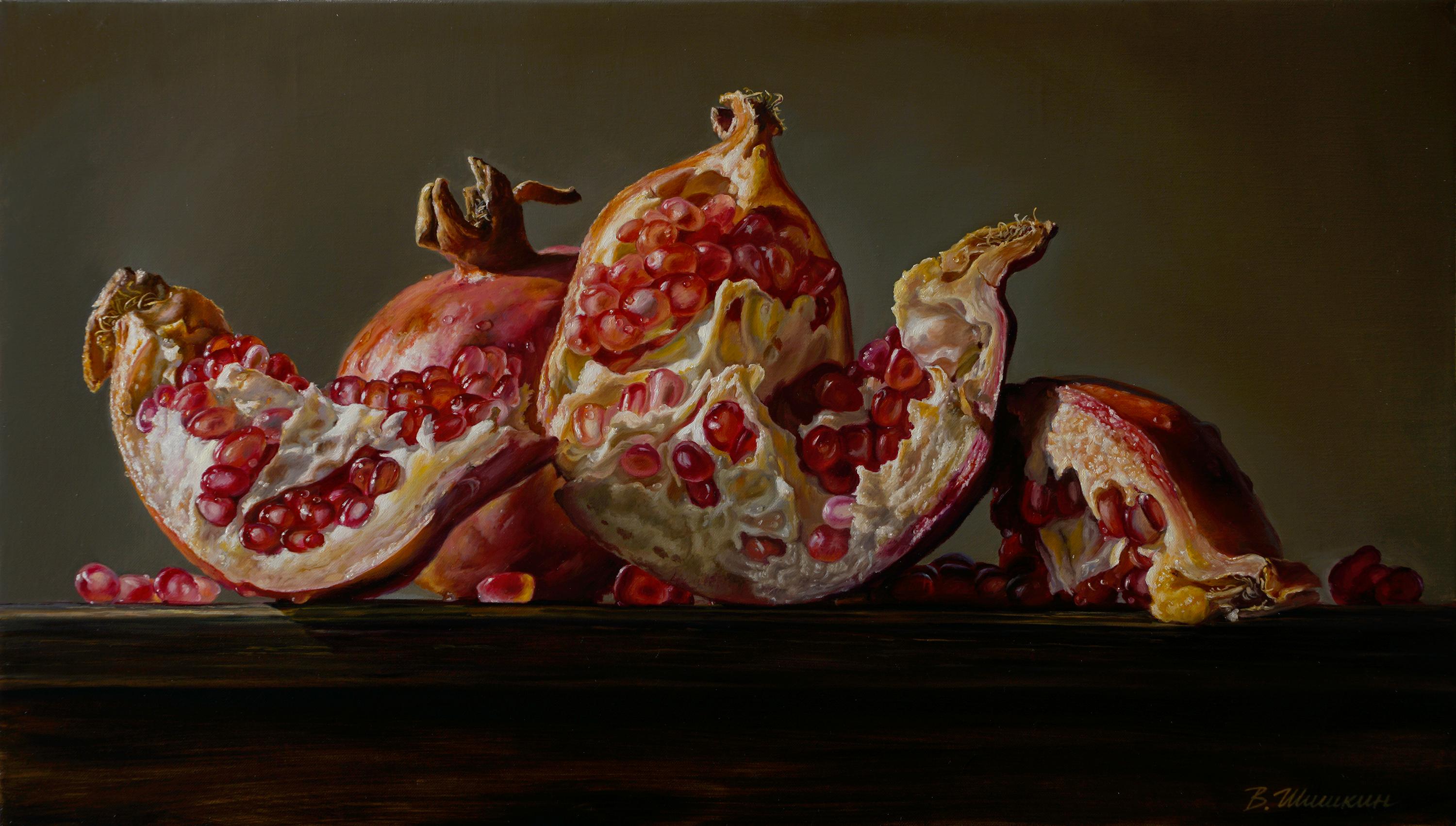 Pomegranates. Original modern art painting