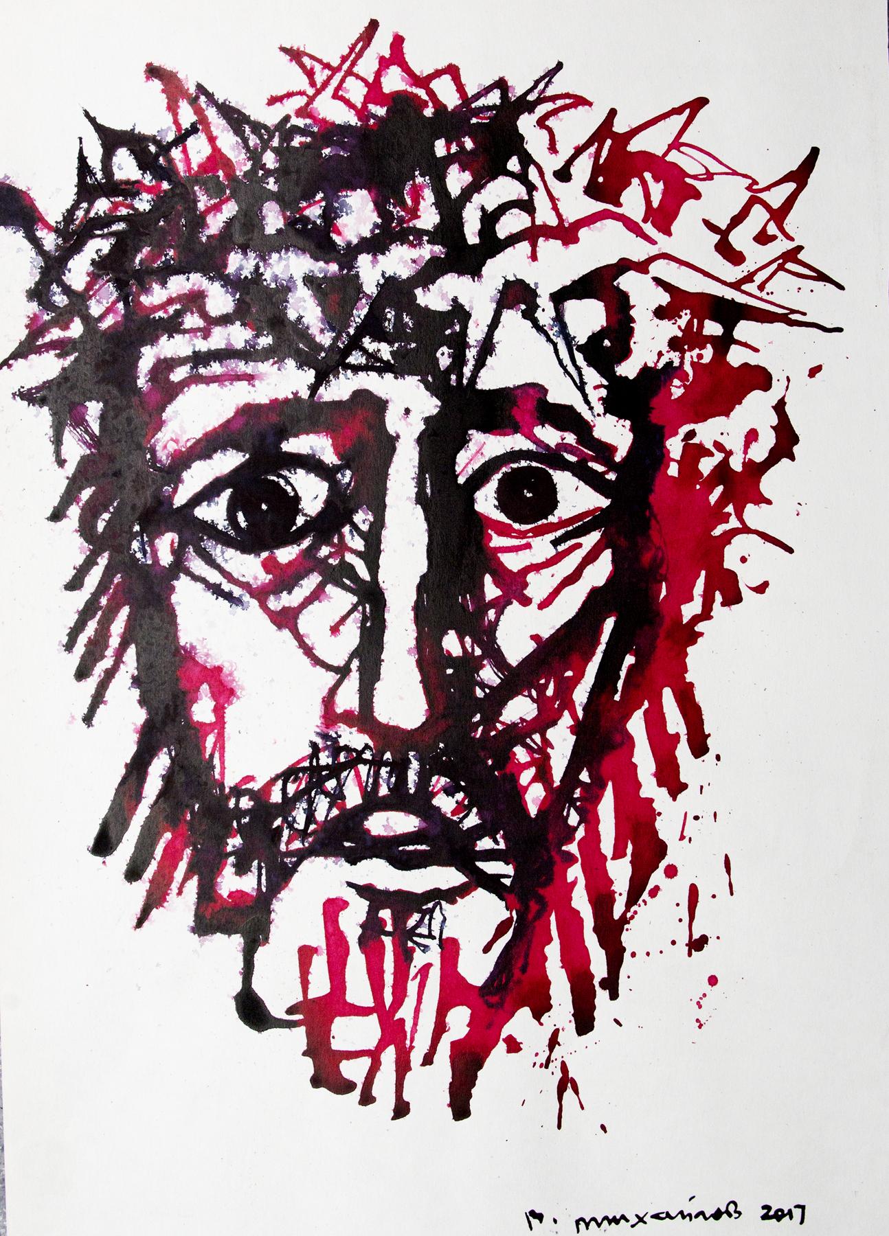Христос II. Original modern art painting