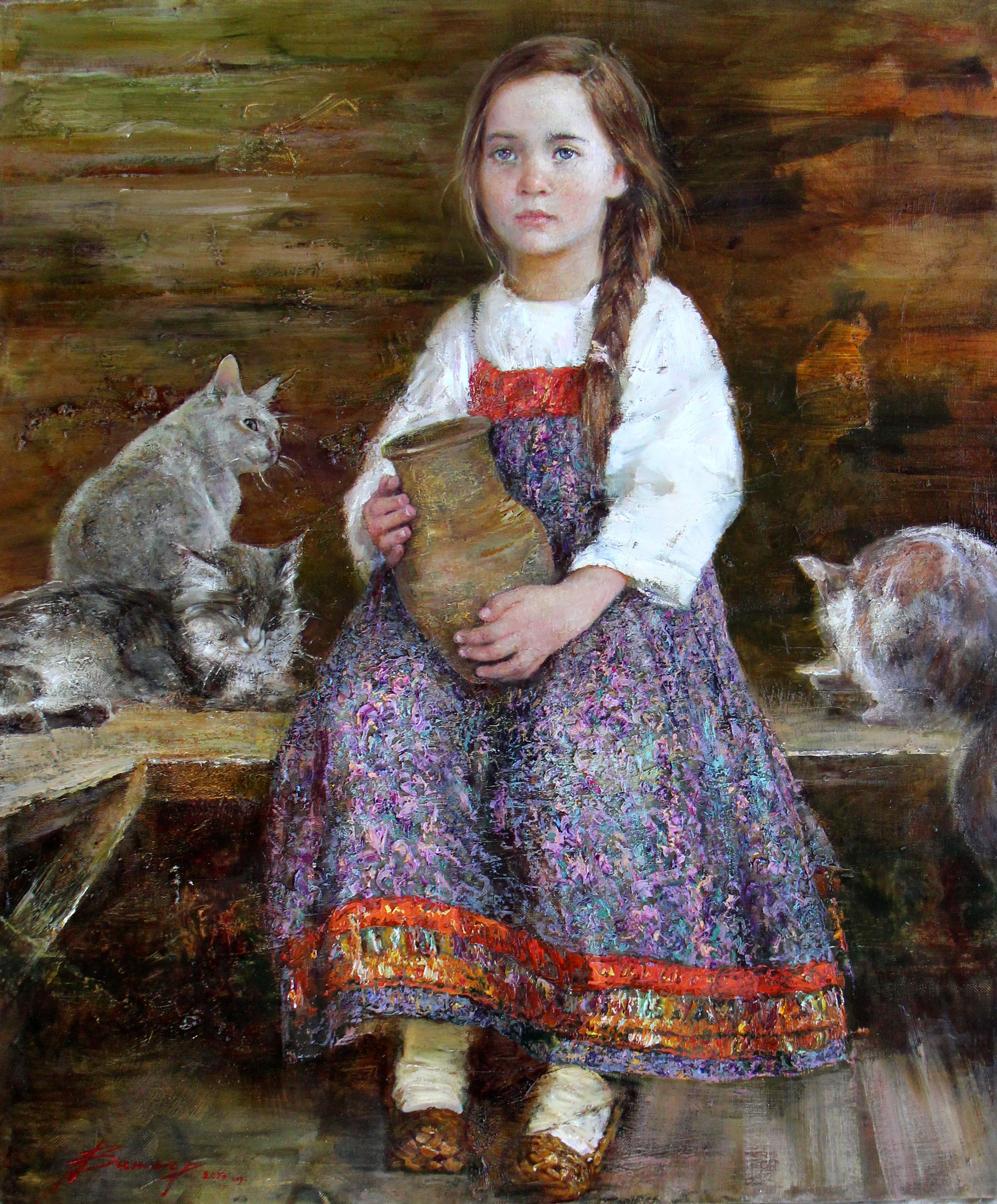 Ксюша. Original modern art painting