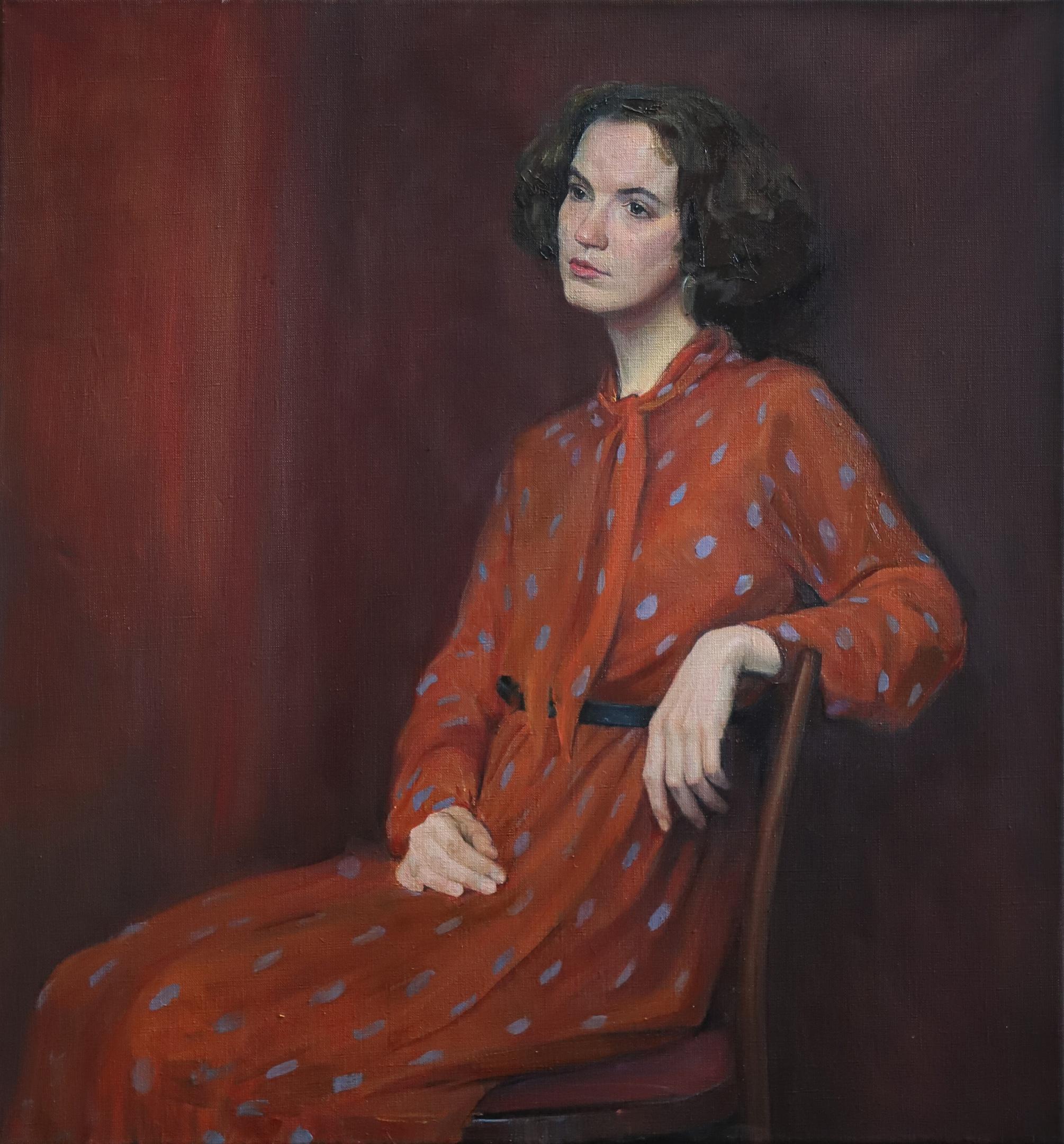 Portrait of Vera. 2021. Original modern art painting