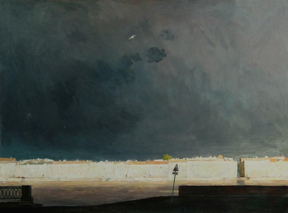 After the thunder. Original modern art painting