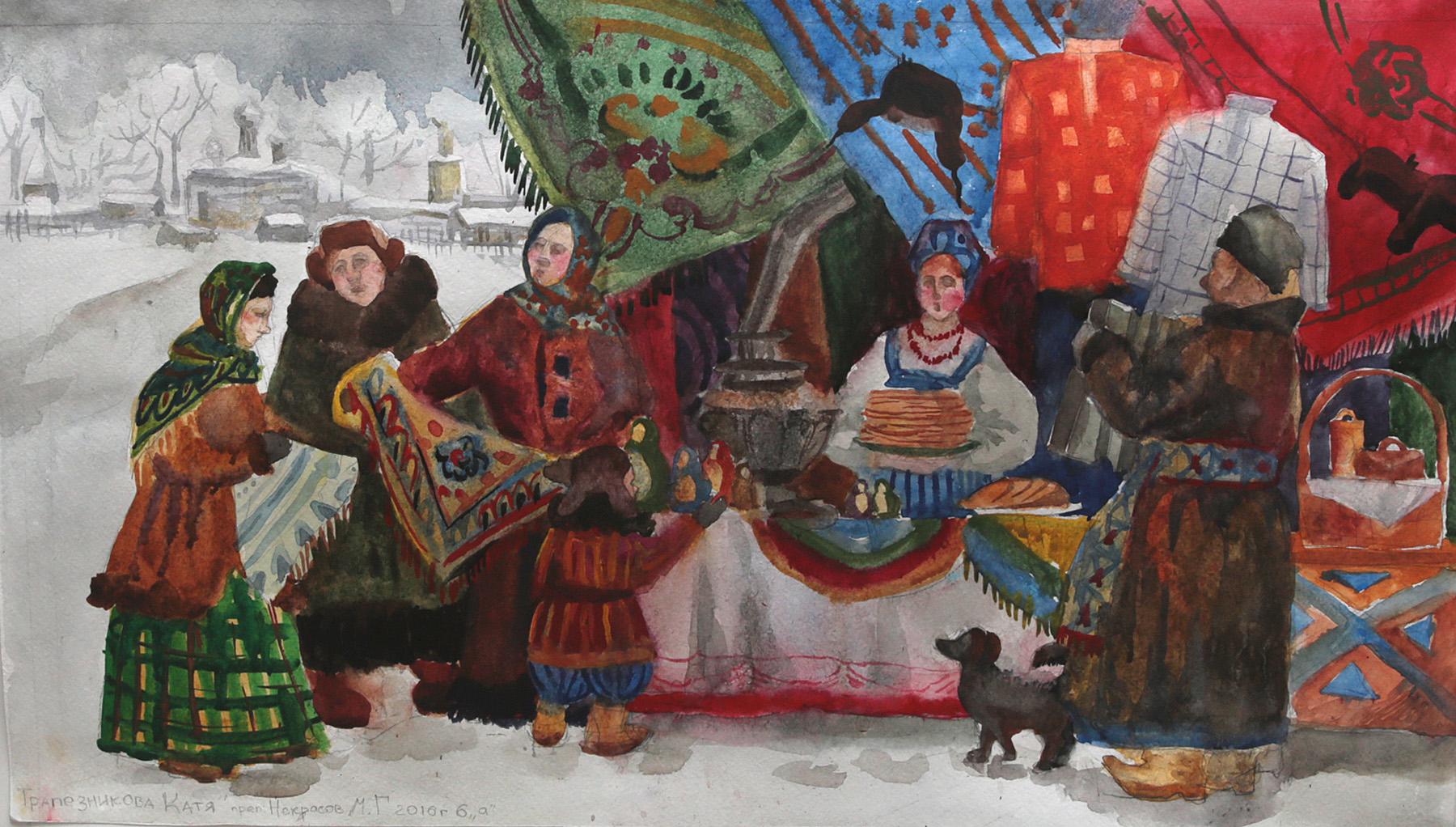 Trapeznikova E. Original modern art painting
