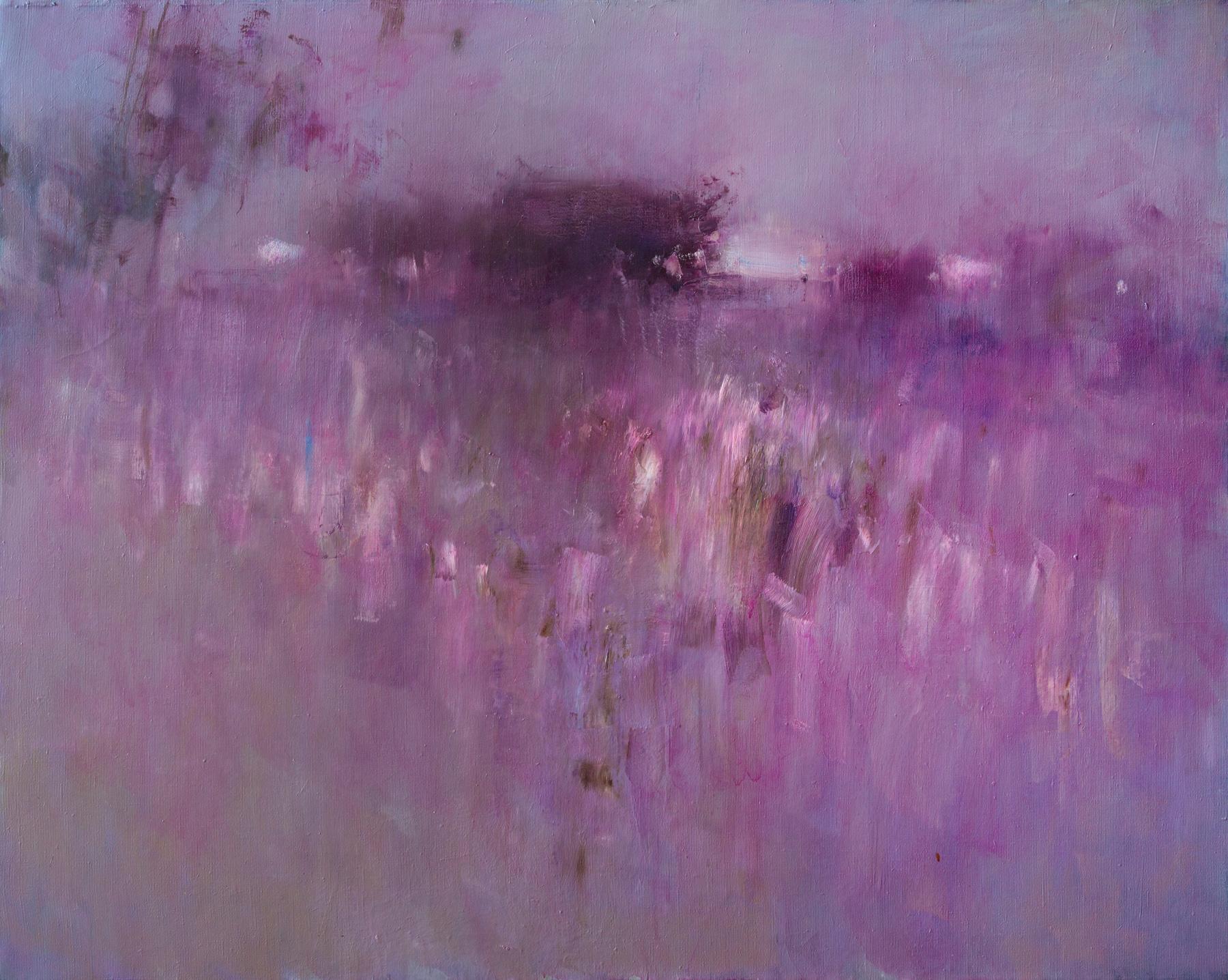 Purple swamp. Original modern art painting