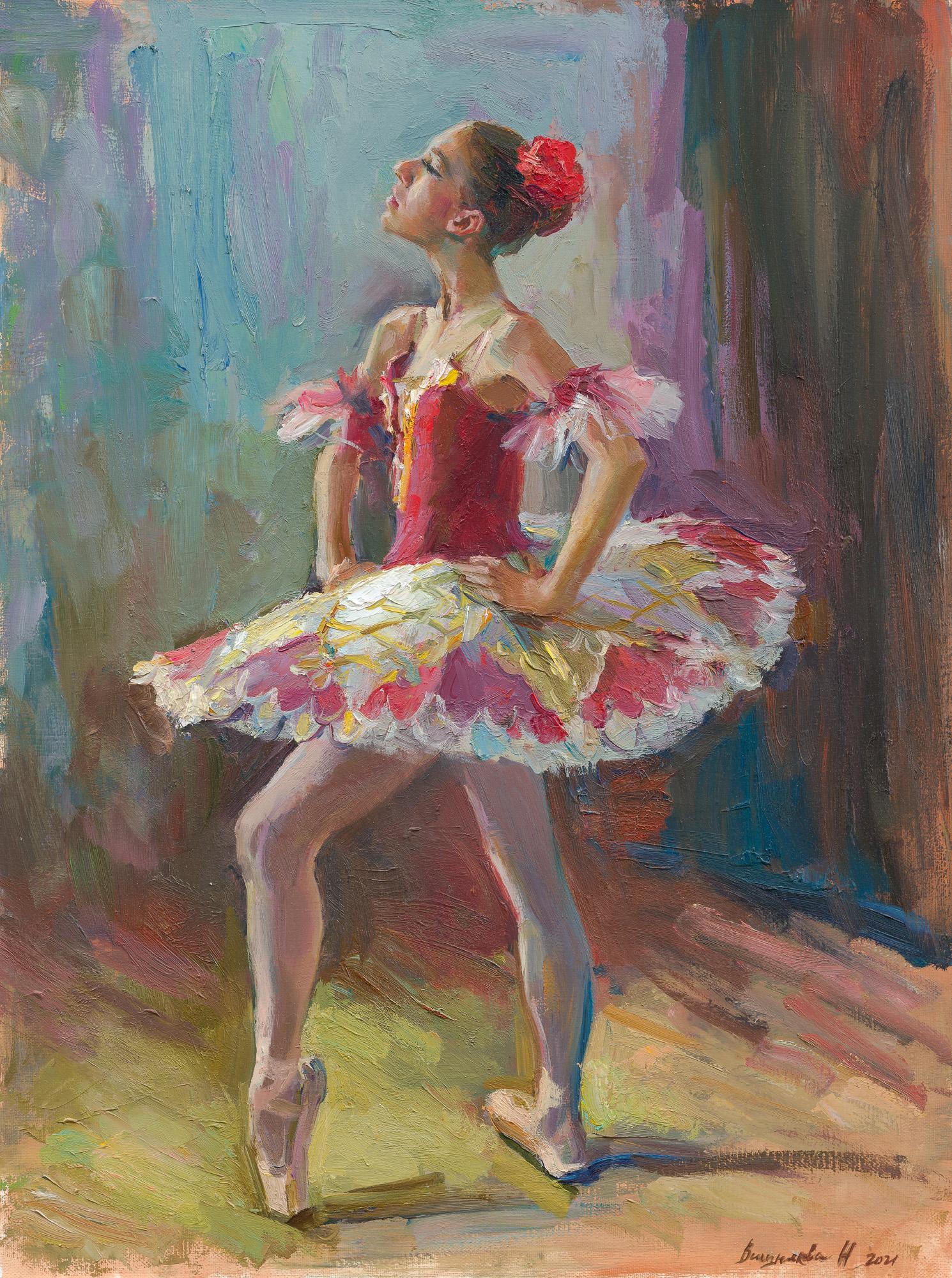 Маленькая балерина. Балет "Пахита".. Original modern art painting