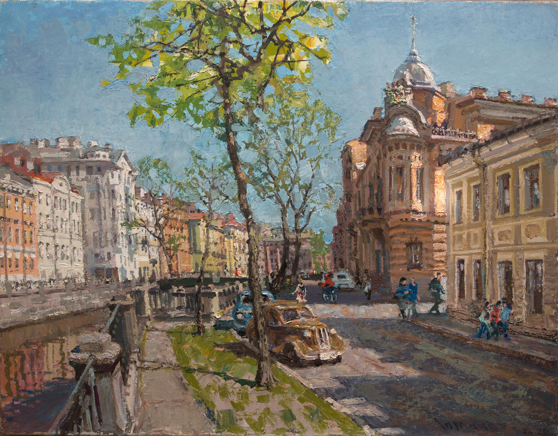 Bolshaya Podyacheskaya view. Original modern art painting