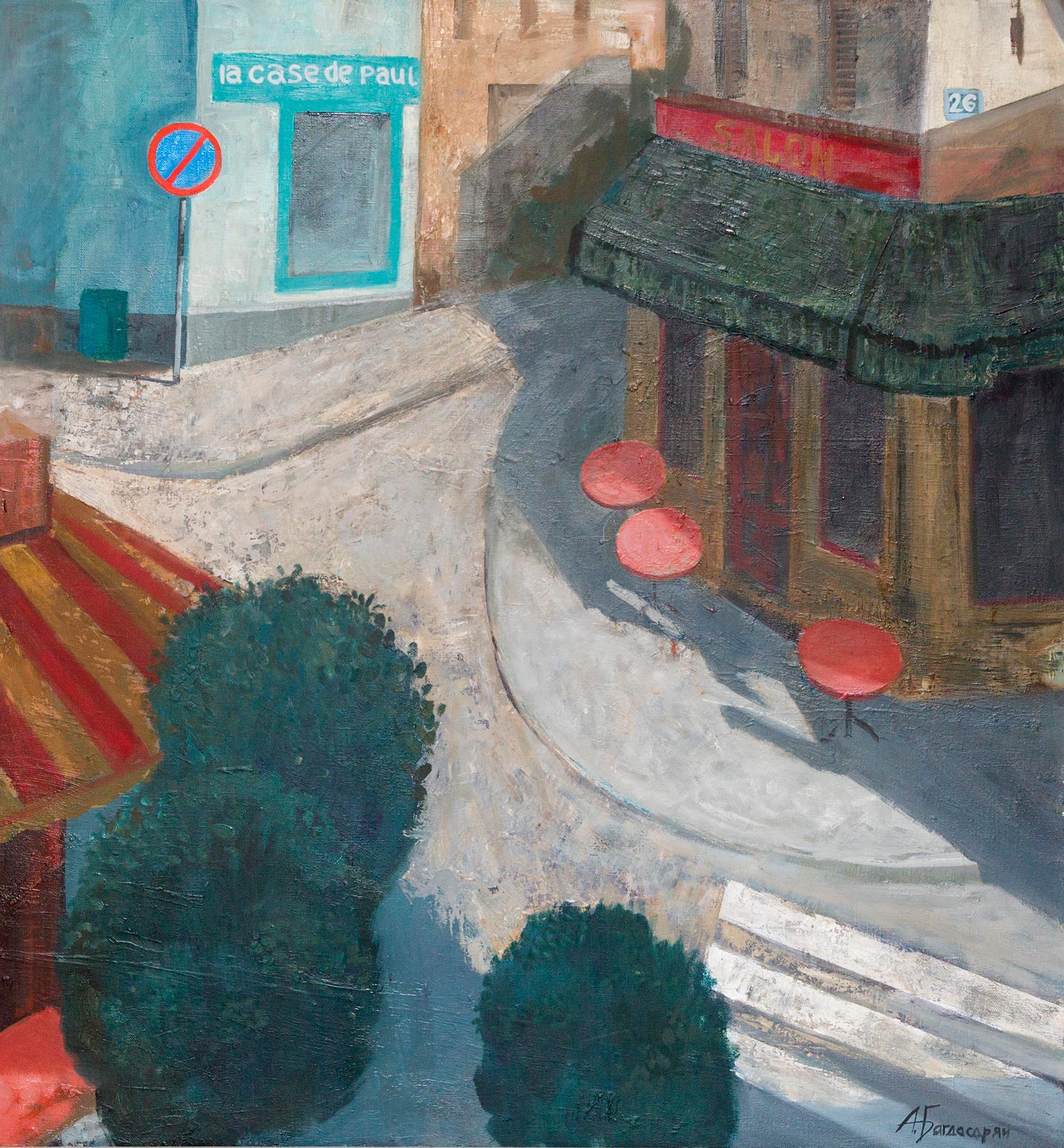 Парижская улица. Original modern art painting