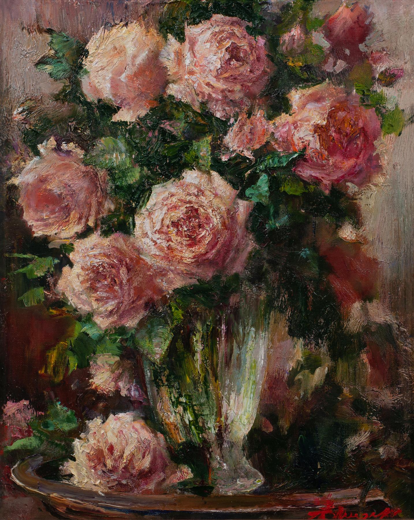 Розы . Original modern art painting