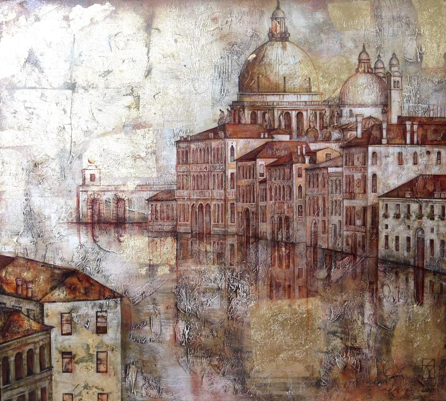 утро в Венеции. Original modern art painting