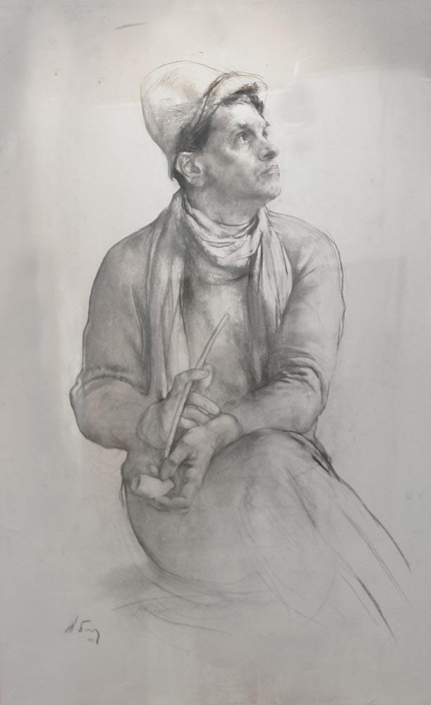 Andrey. A. Sklyarenko portrait. Original modern art painting