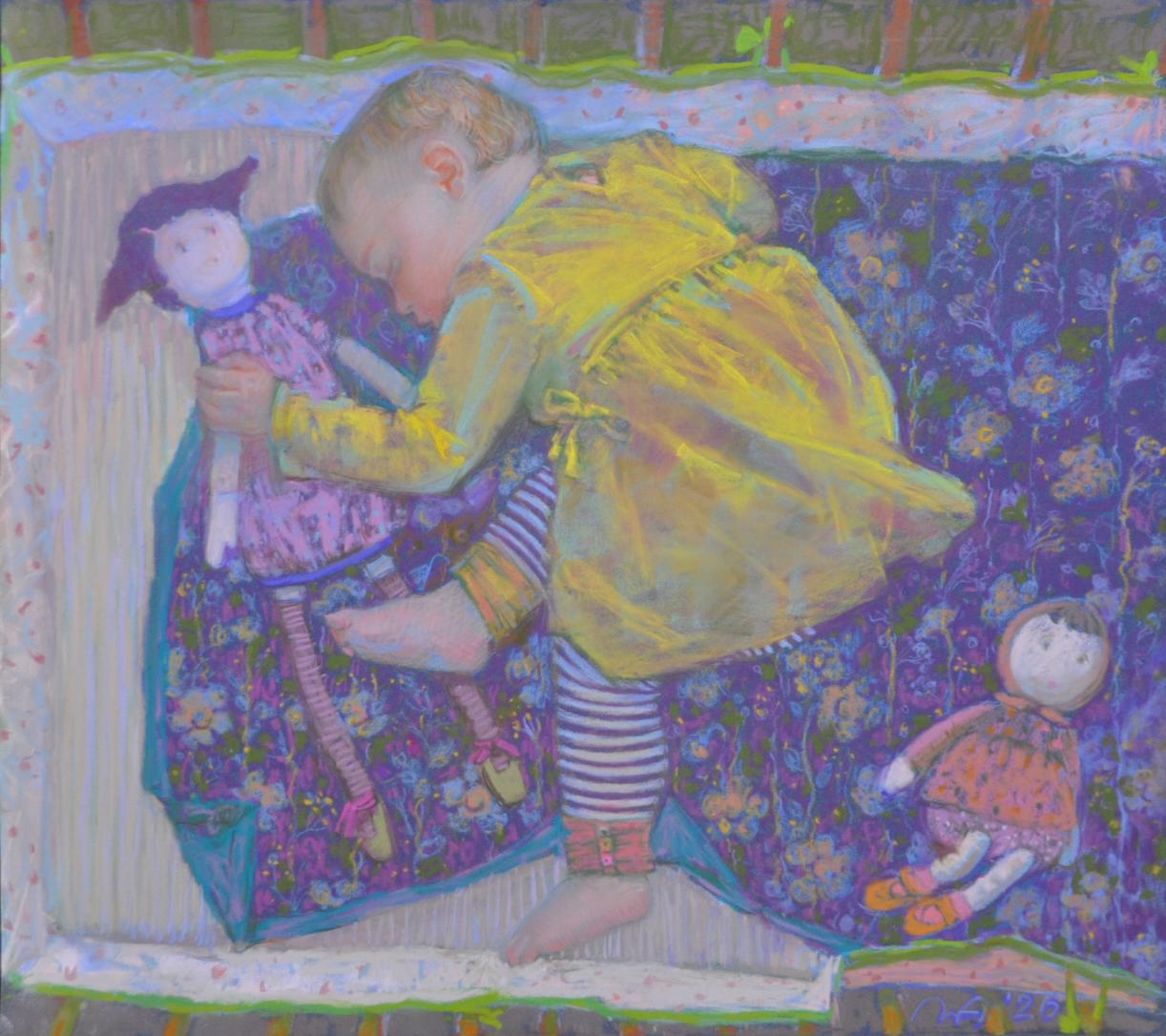 Sleeping Аgnia. Original modern art painting