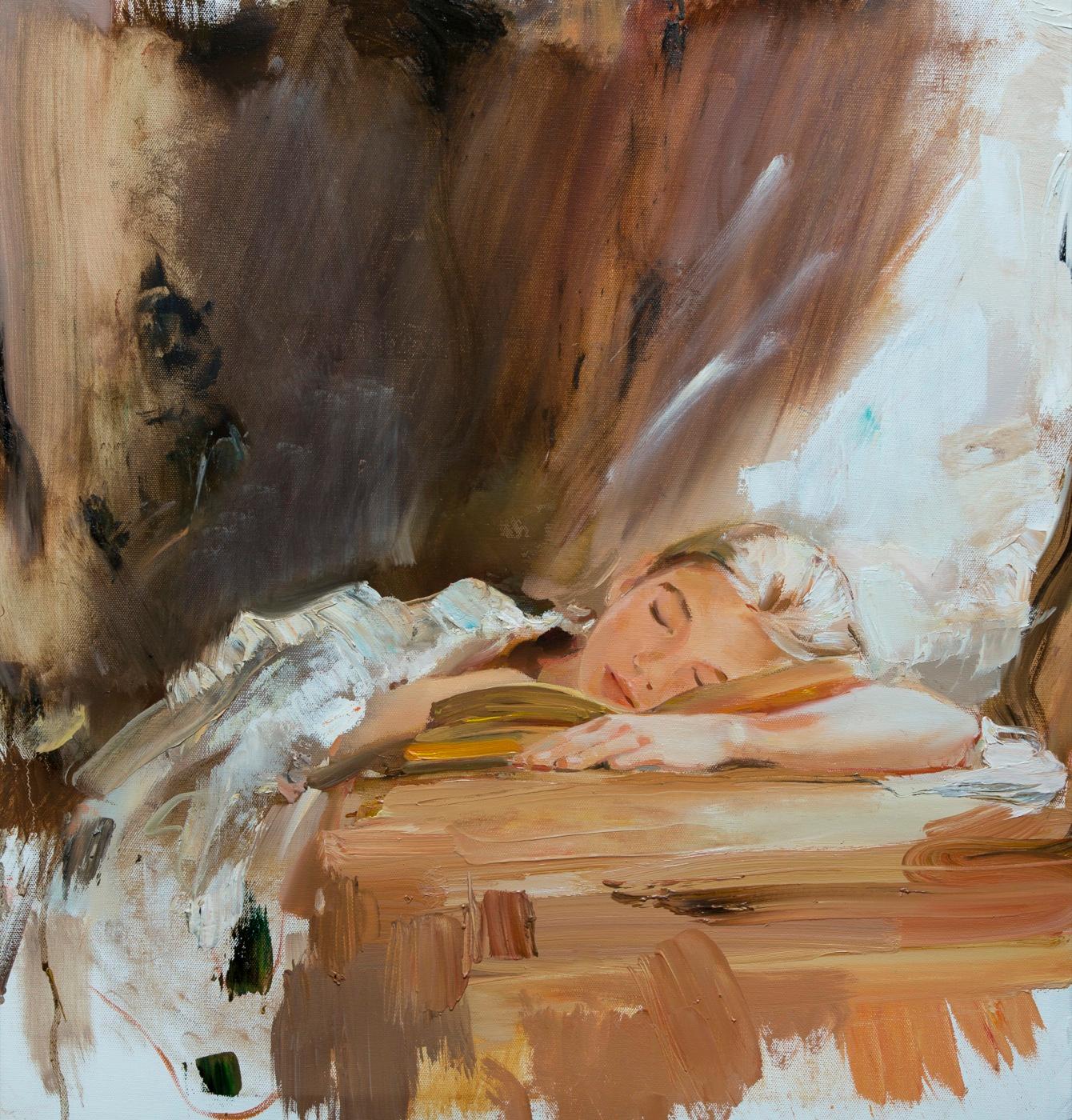A sleep. Original modern art painting