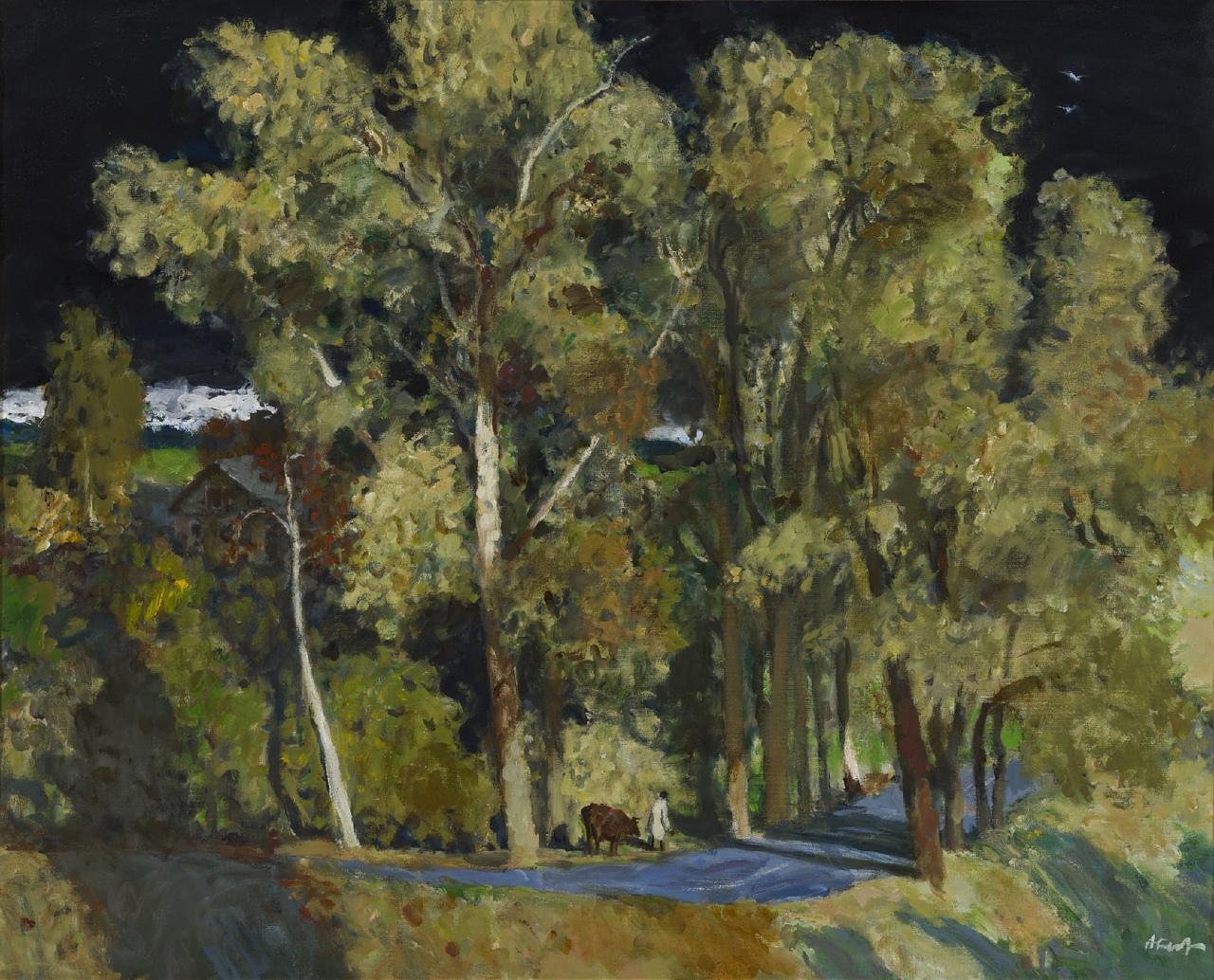 The road to Kokorino. Original modern art painting