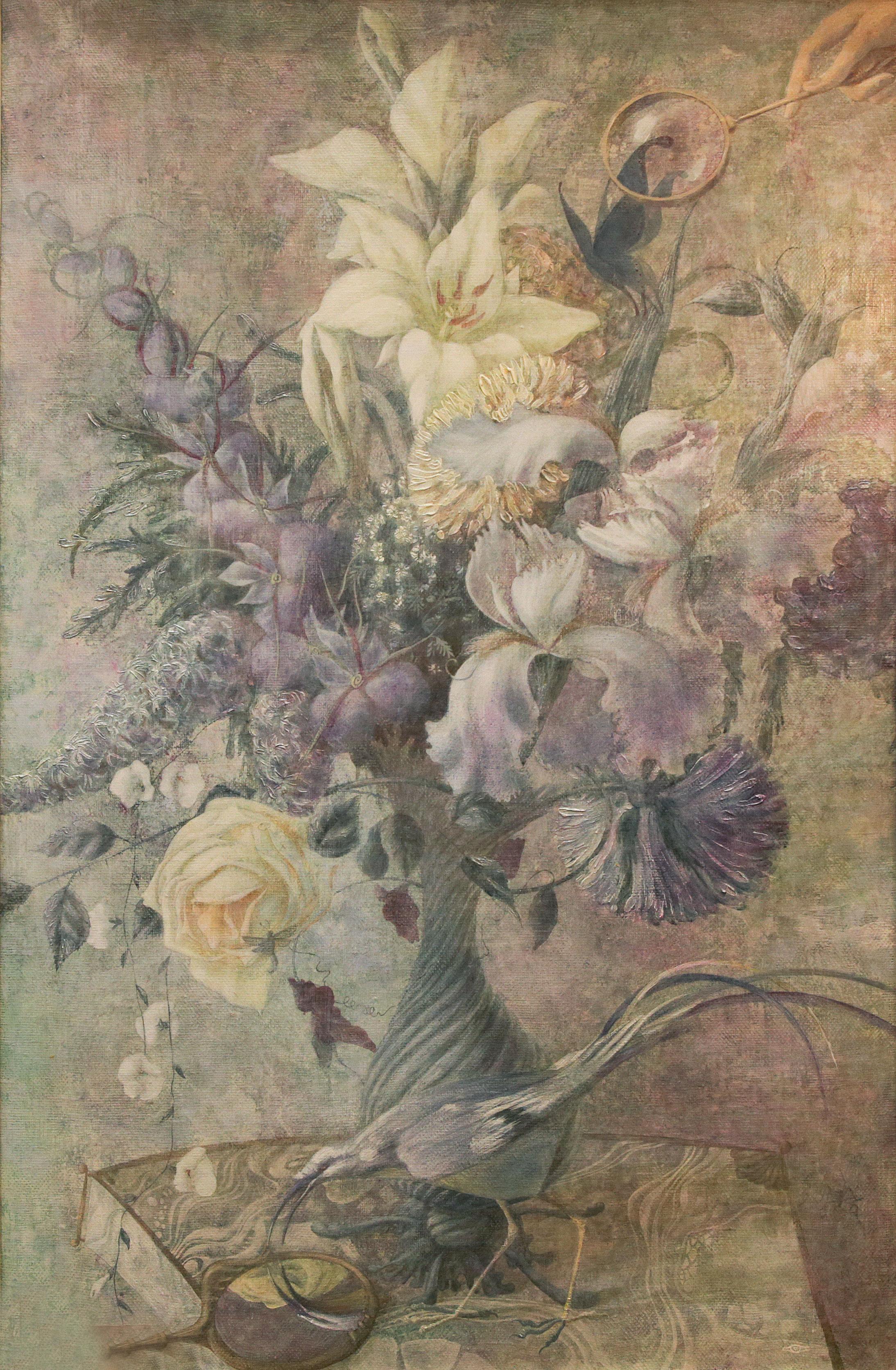 Bouquet. Original modern art painting
