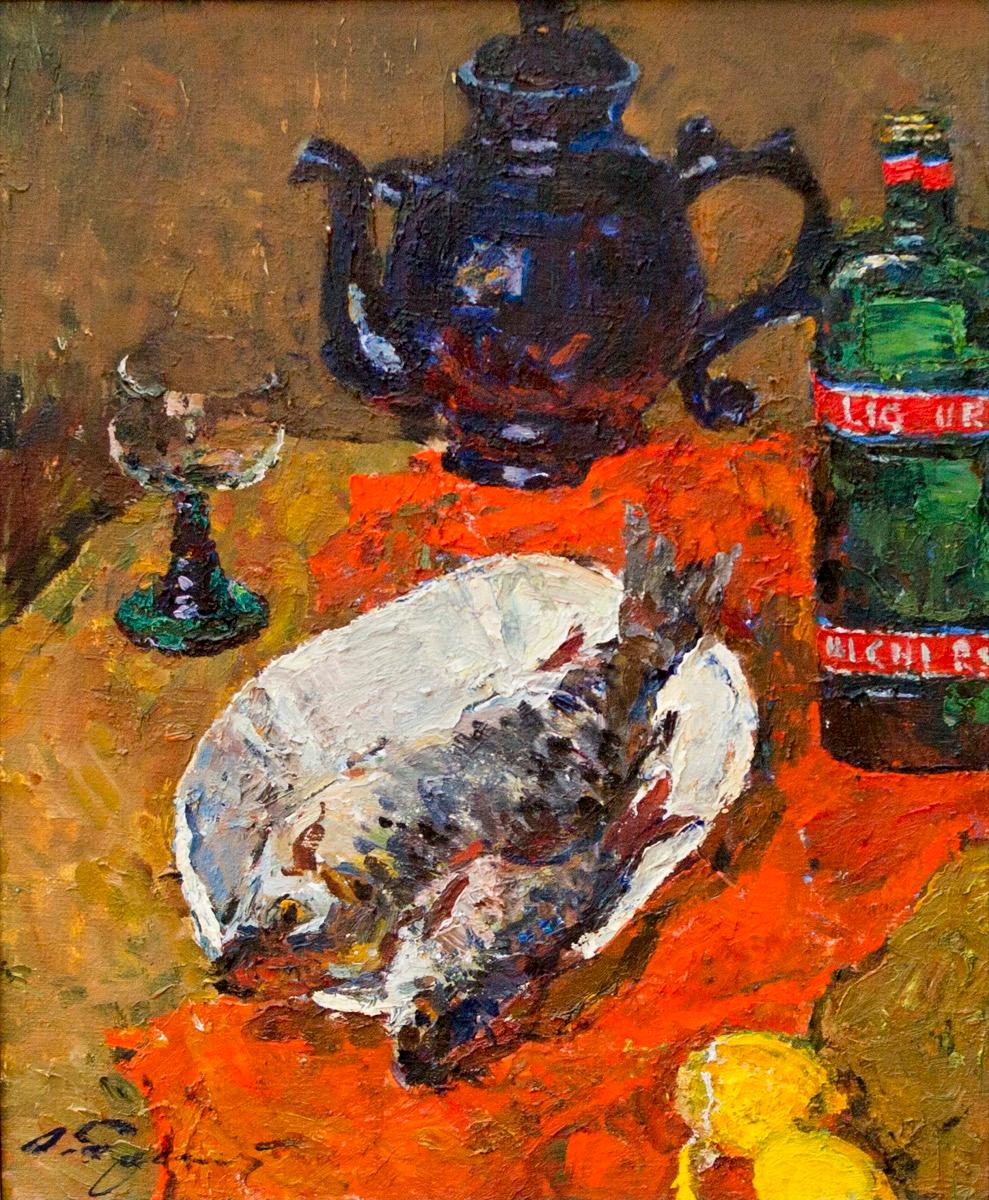 Still life with a fish