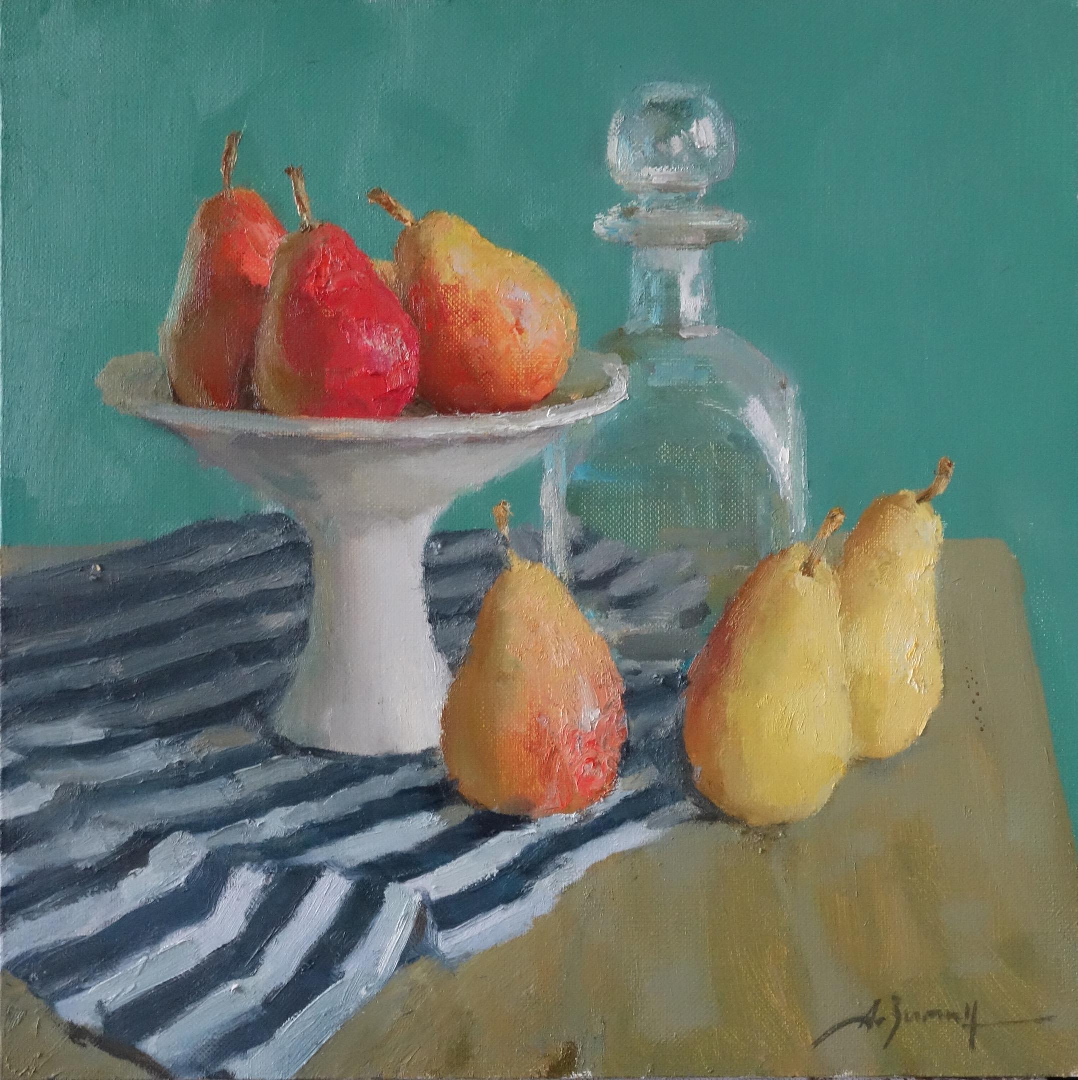 Pears. Original modern art painting