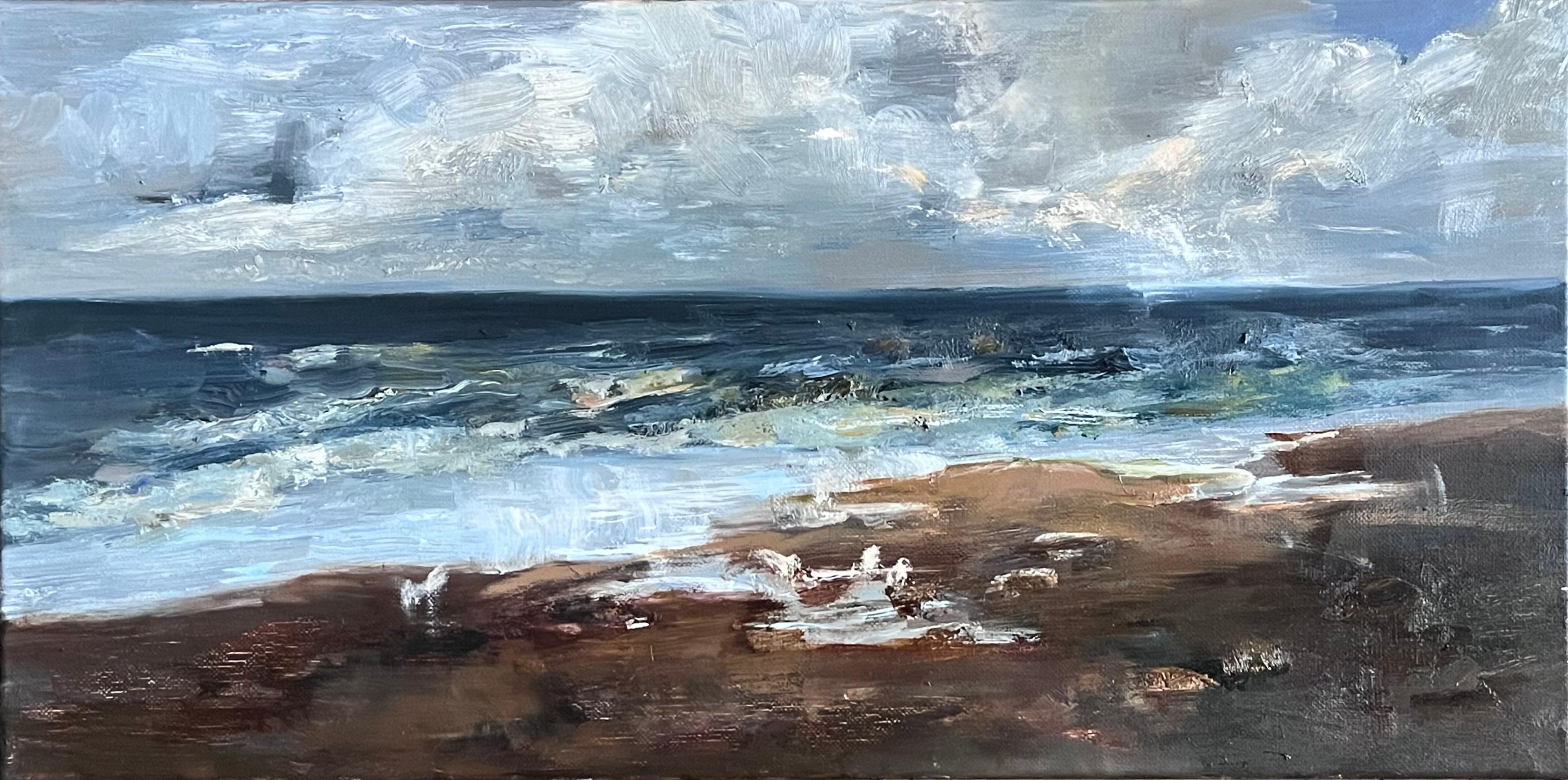 The Gulf of Finland. Original modern art painting