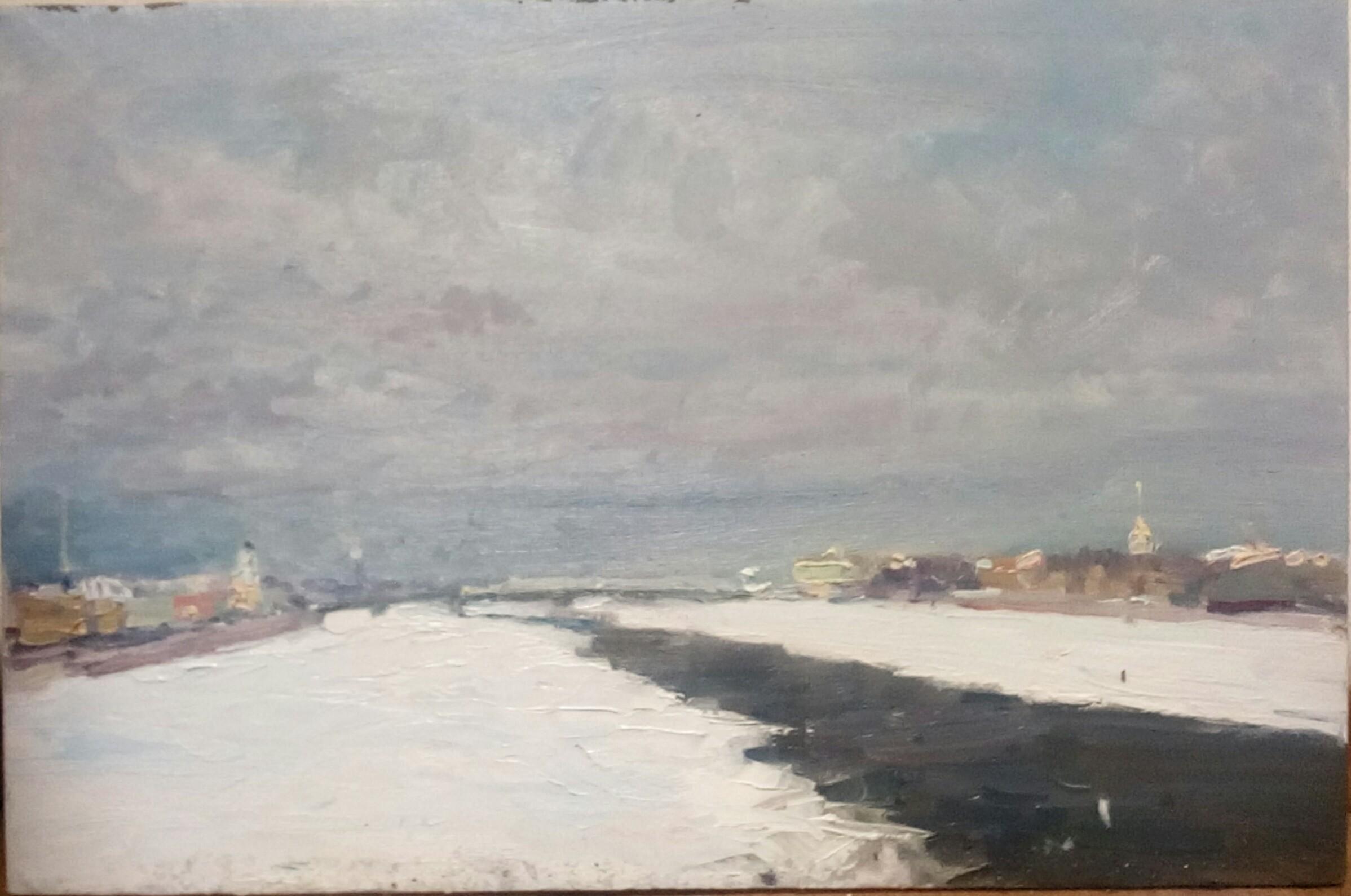 Neva. Original modern art painting