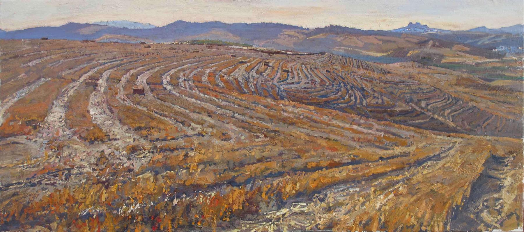 Antonio's fields. Original modern art painting