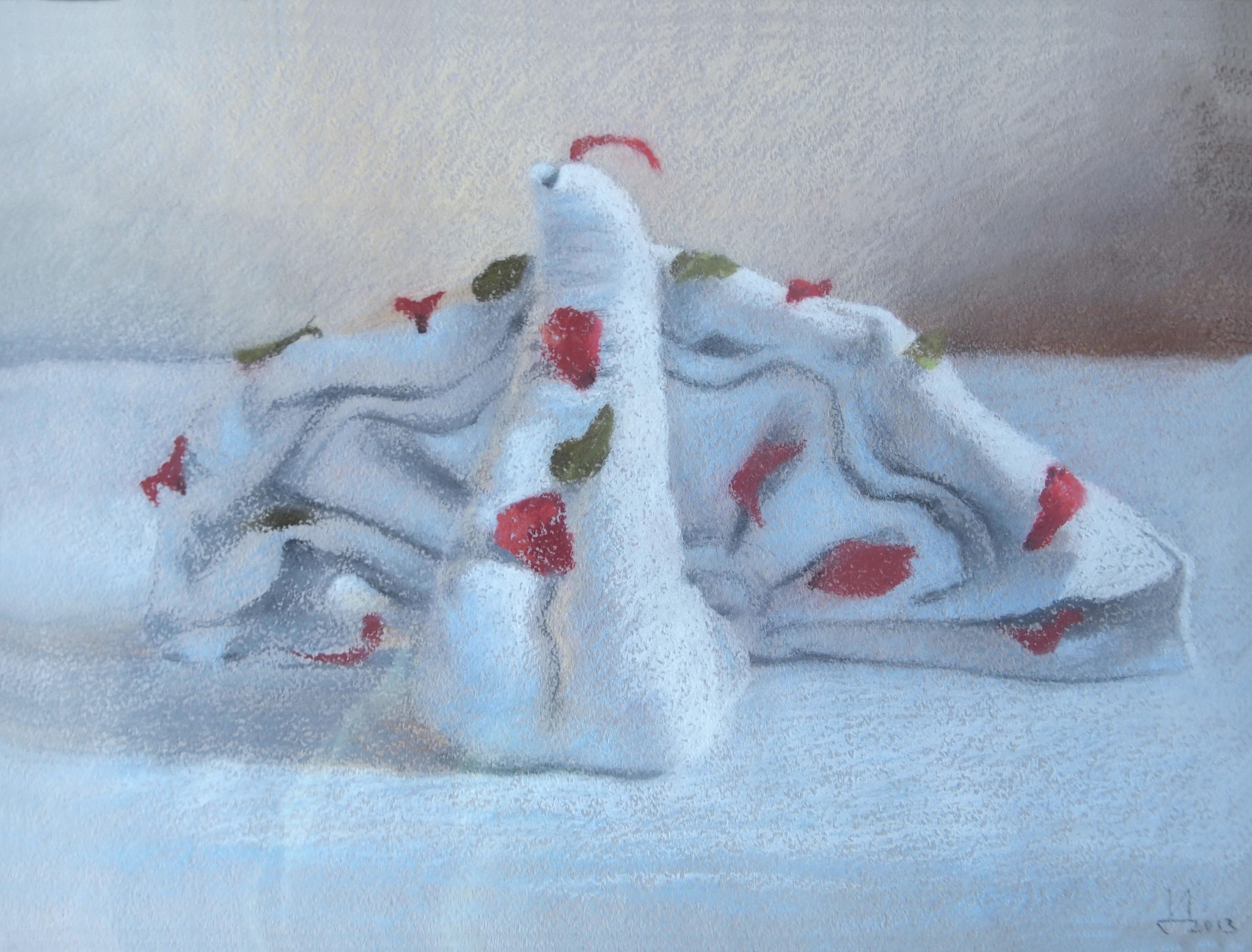Swan. from the series "Beautiful around you". Original modern art painting