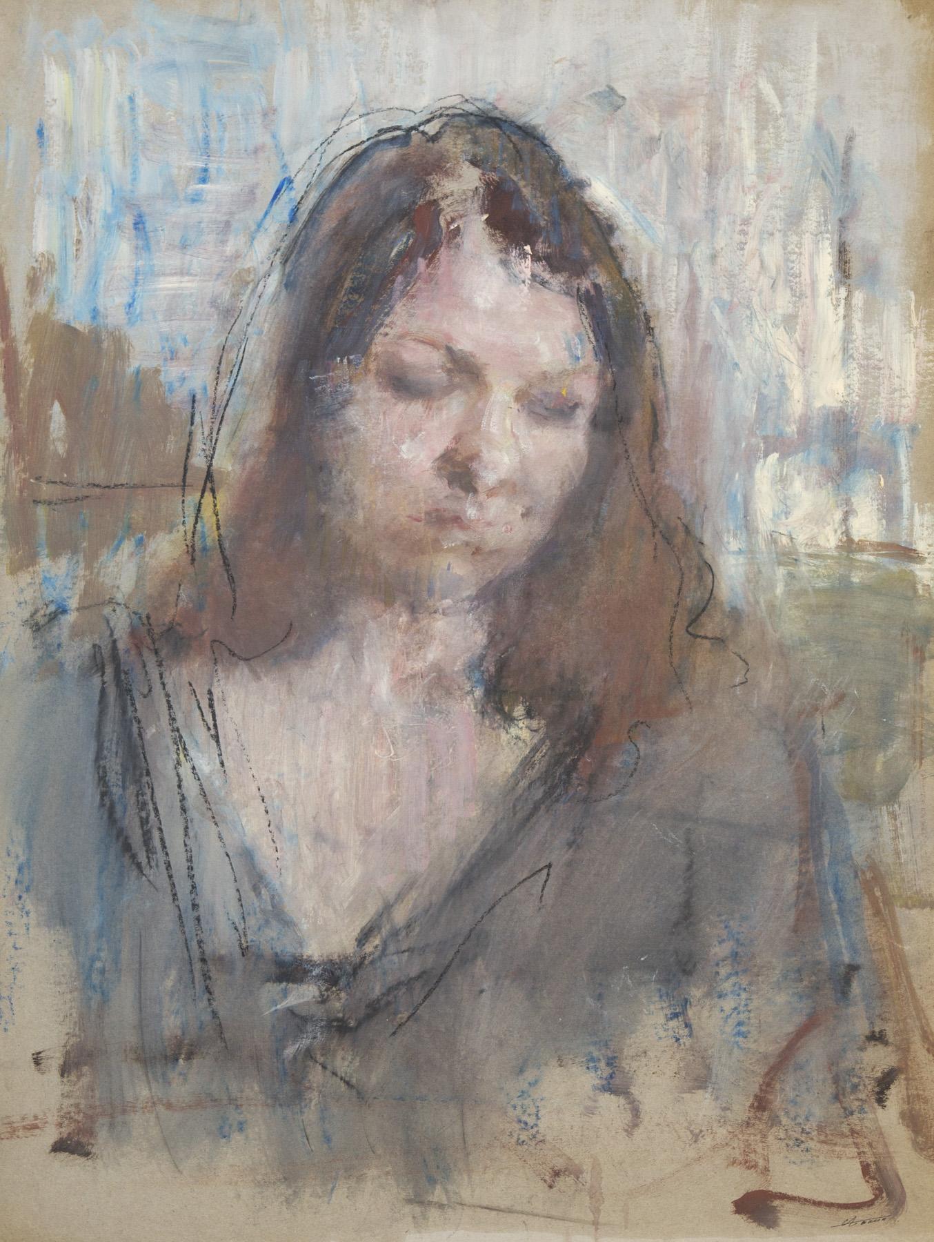 Portrait of T. Koshkovskaya. Original modern art painting