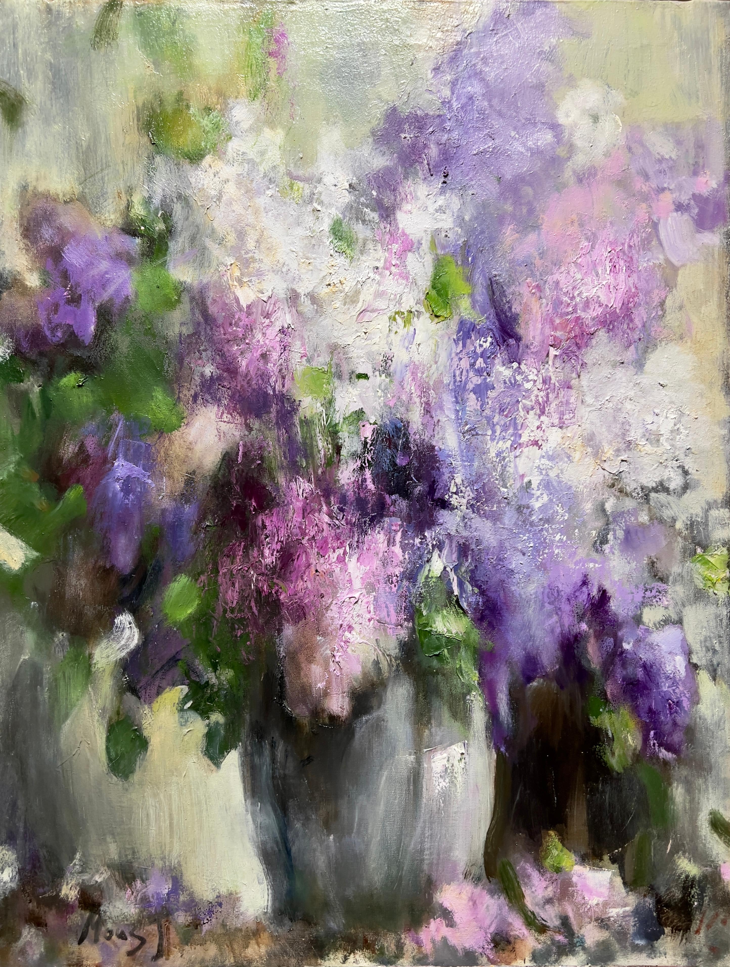 Lilac . Original modern art painting