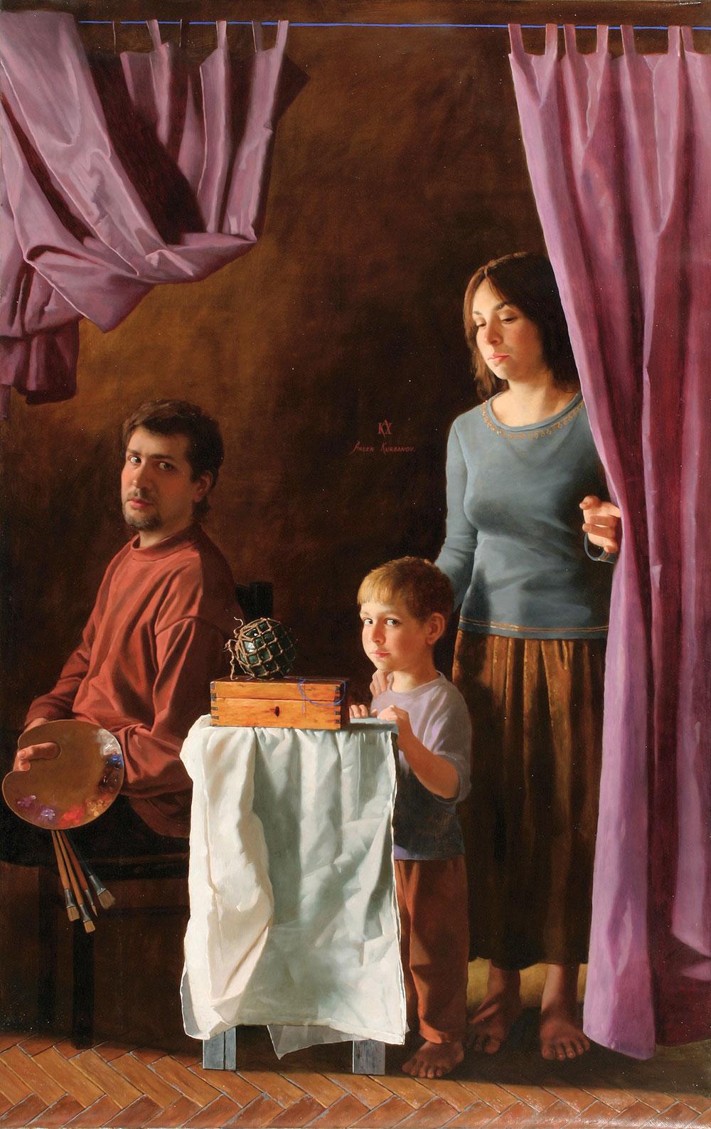 семья. Original modern art painting