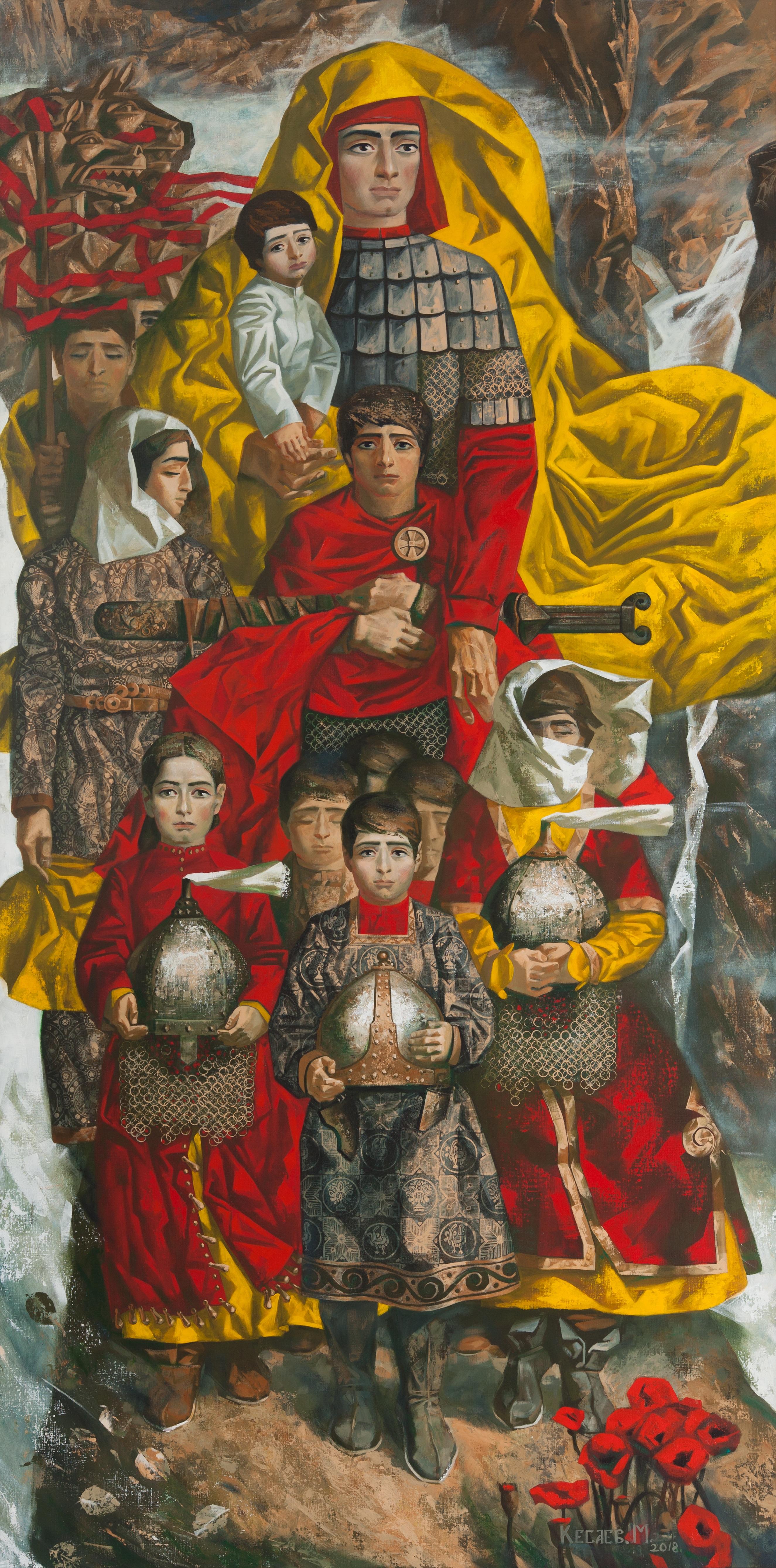 Zadaleski Nana , Mother of the People. Original modern art painting