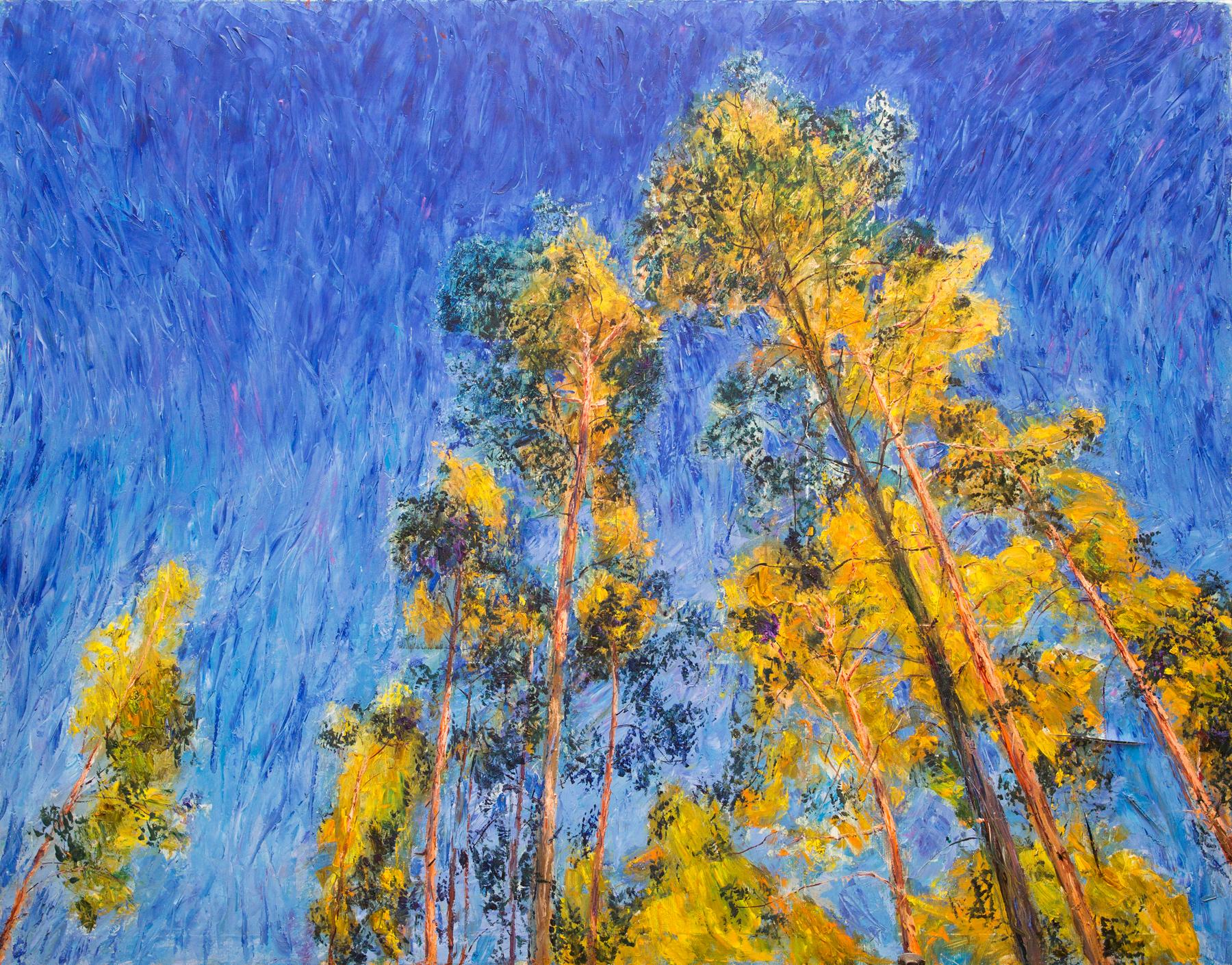 Great Pines. Original modern art painting
