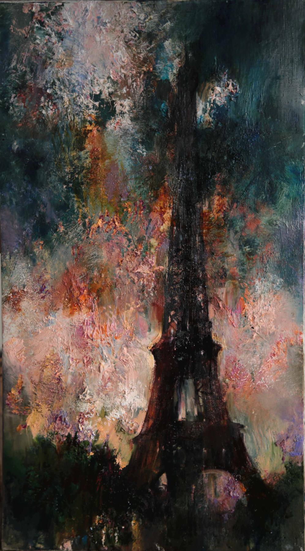 Tour Eiffel. Original modern art painting