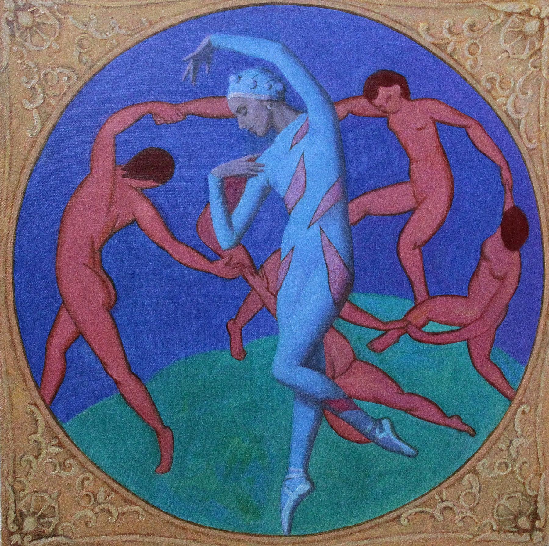 Alicia Markova. A variation on the theme of Matisse. Original modern art painting
