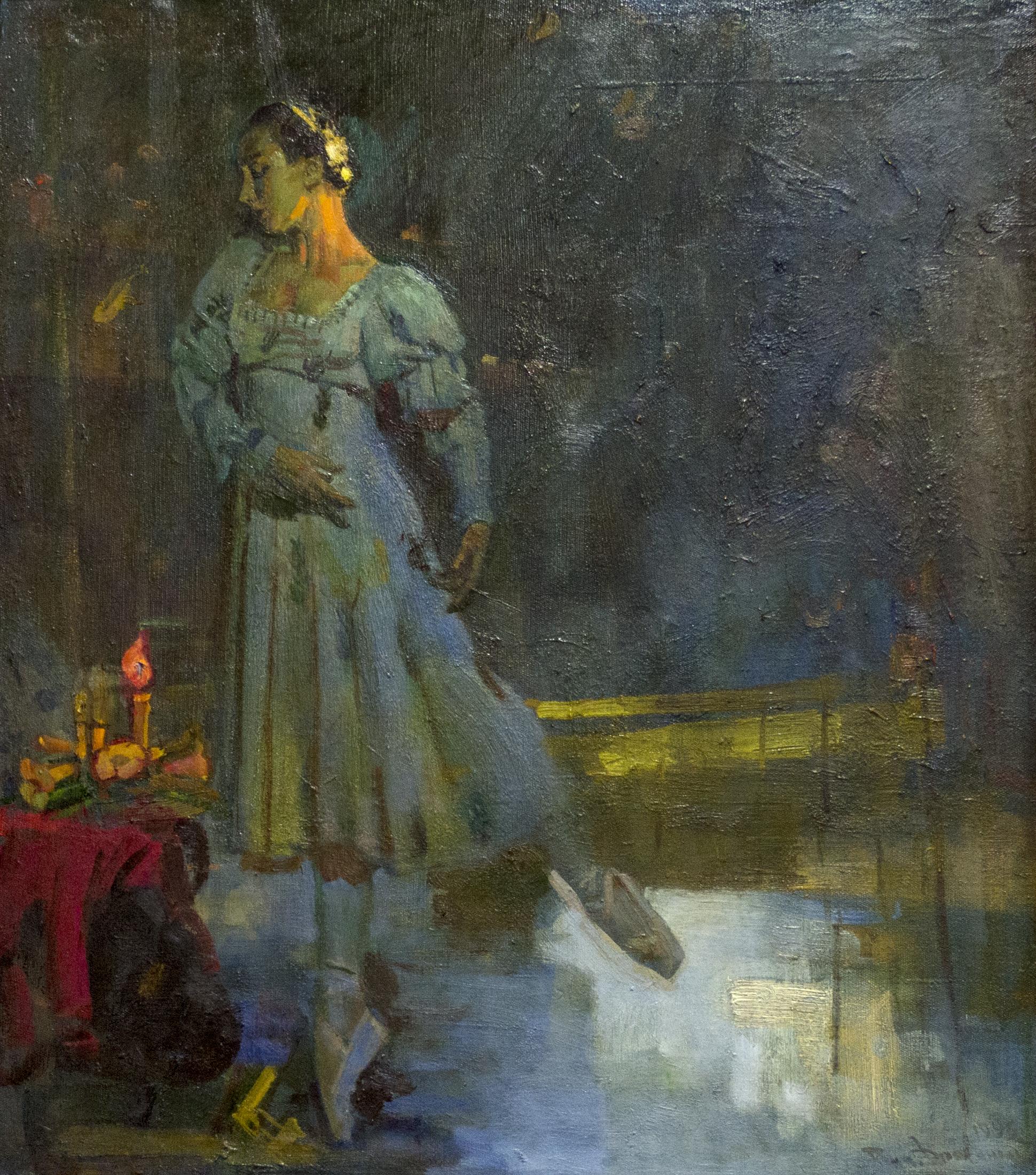 G. Ulanova as Julietta. Original modern art painting