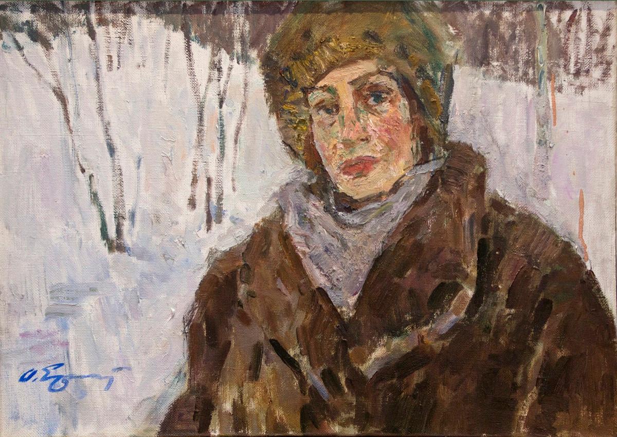 Зима в Юкки. Original modern art painting