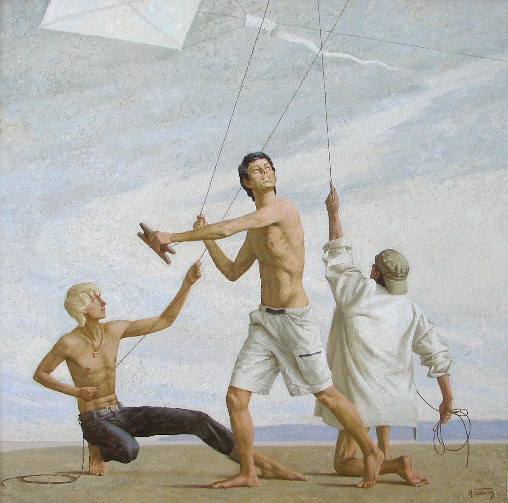Wind. Original modern art painting